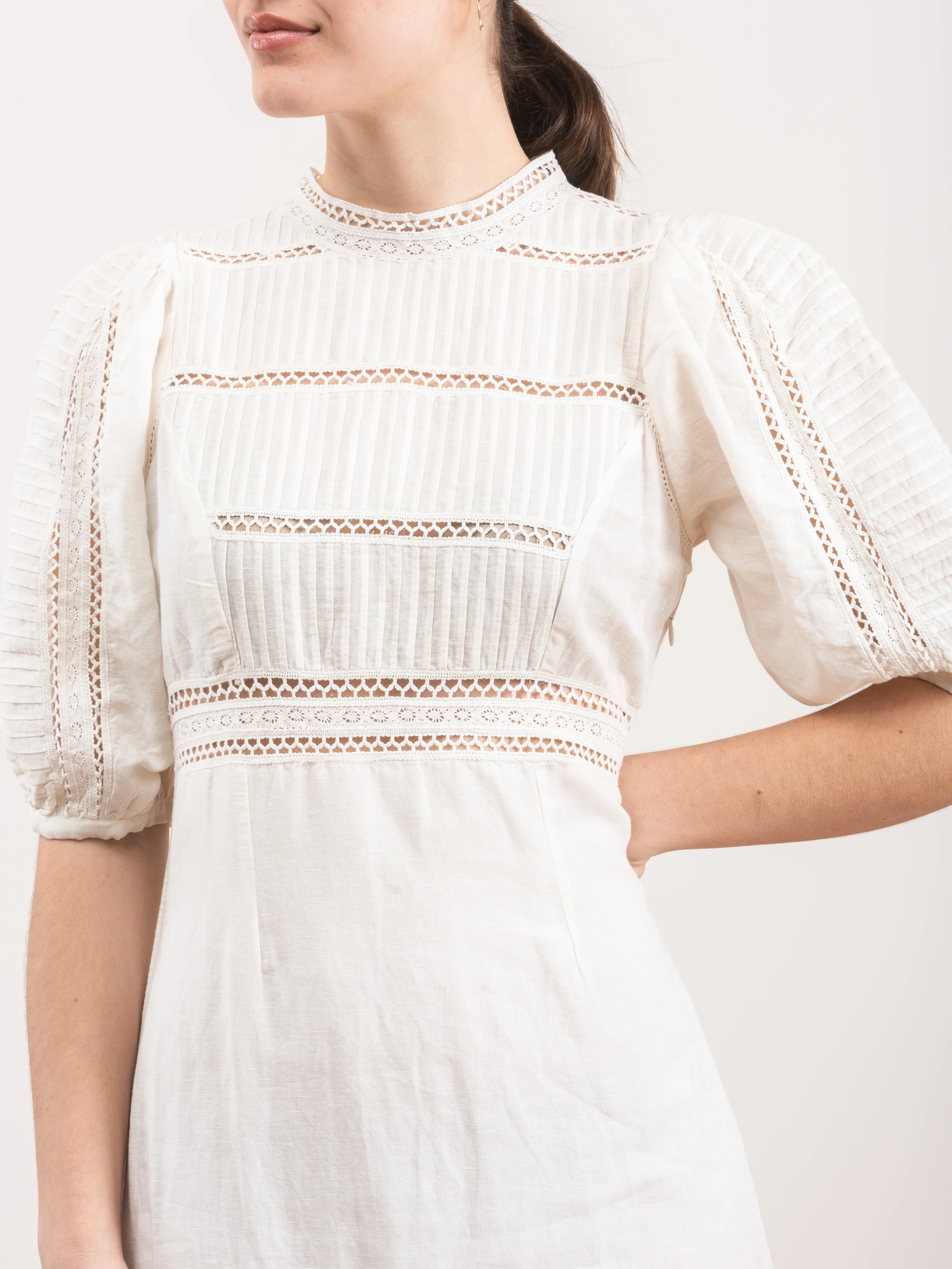 poppy pintuck midi dress - Image 4