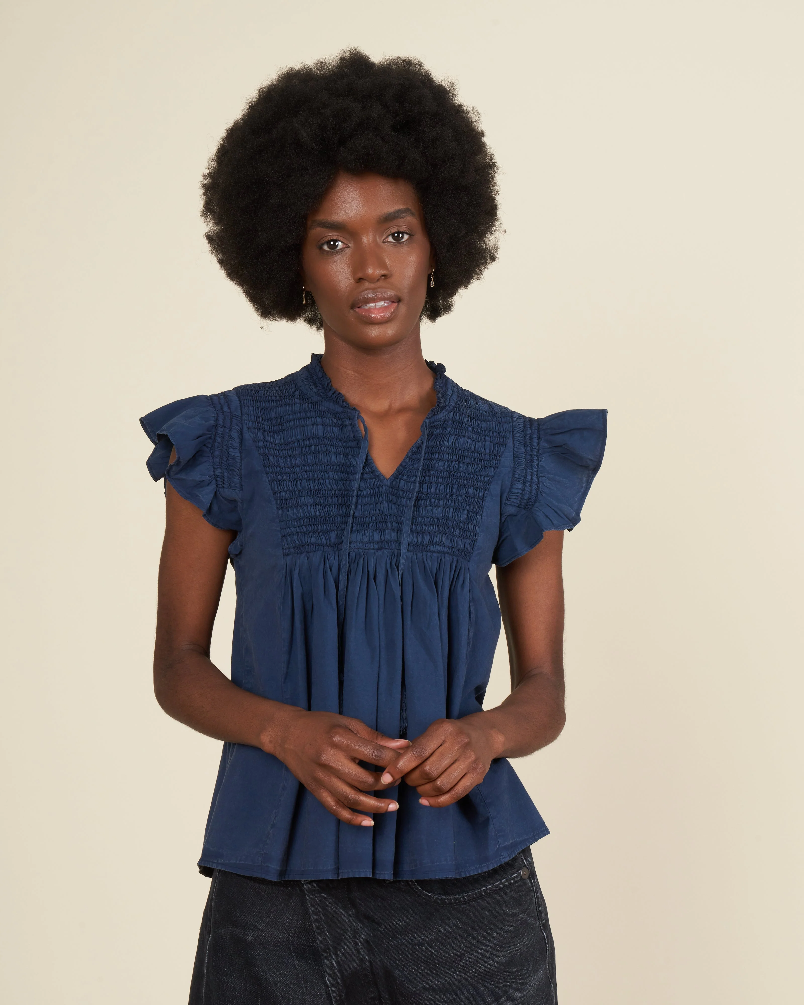 simona flutter slv top - blue - Image 2