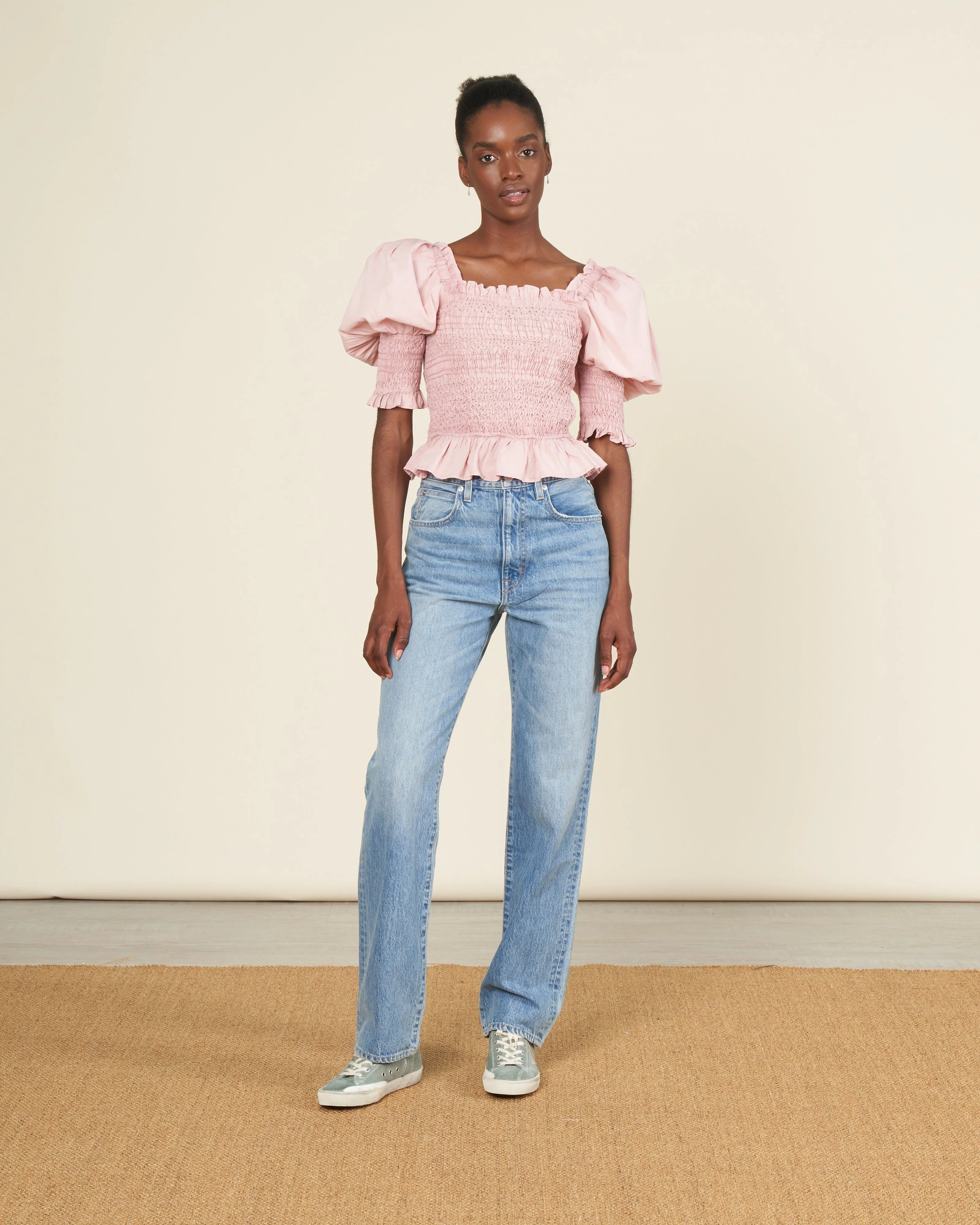 simona puff slv smocked top - blossom - Image 2