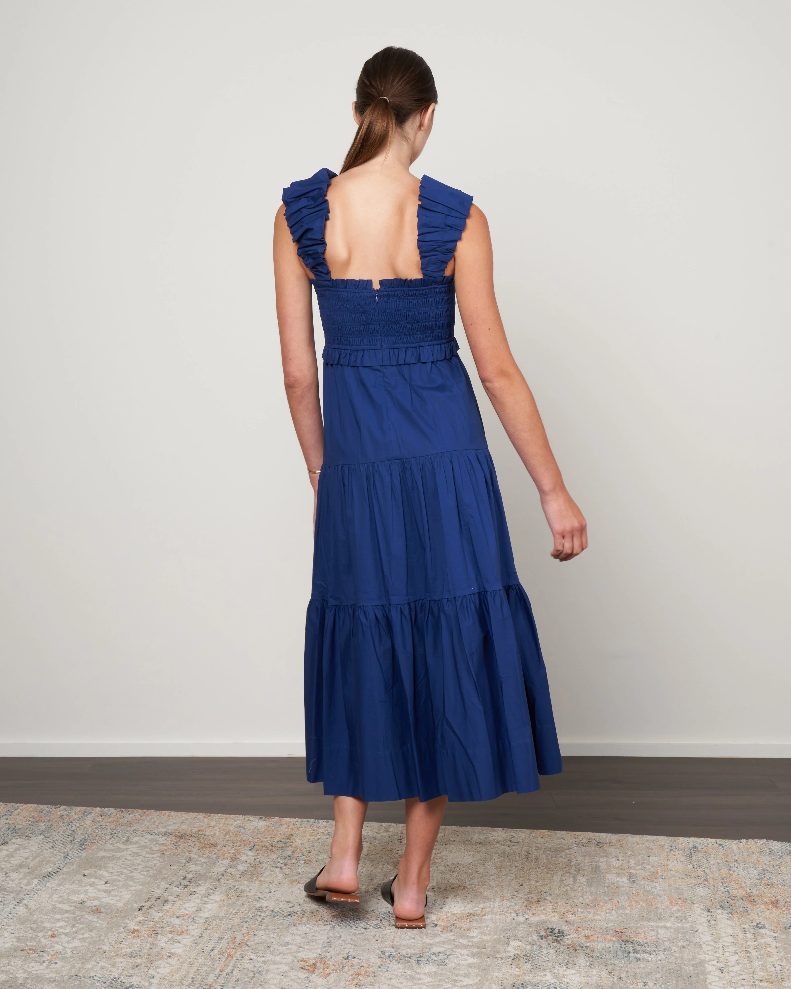 sloane slvless smocked dress - cobalt - Image 3