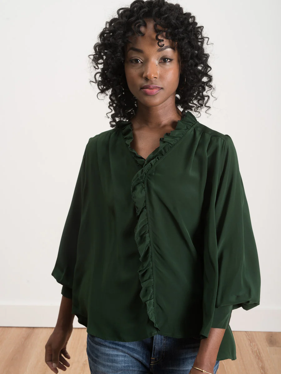 solange top - dark green - Image 3
