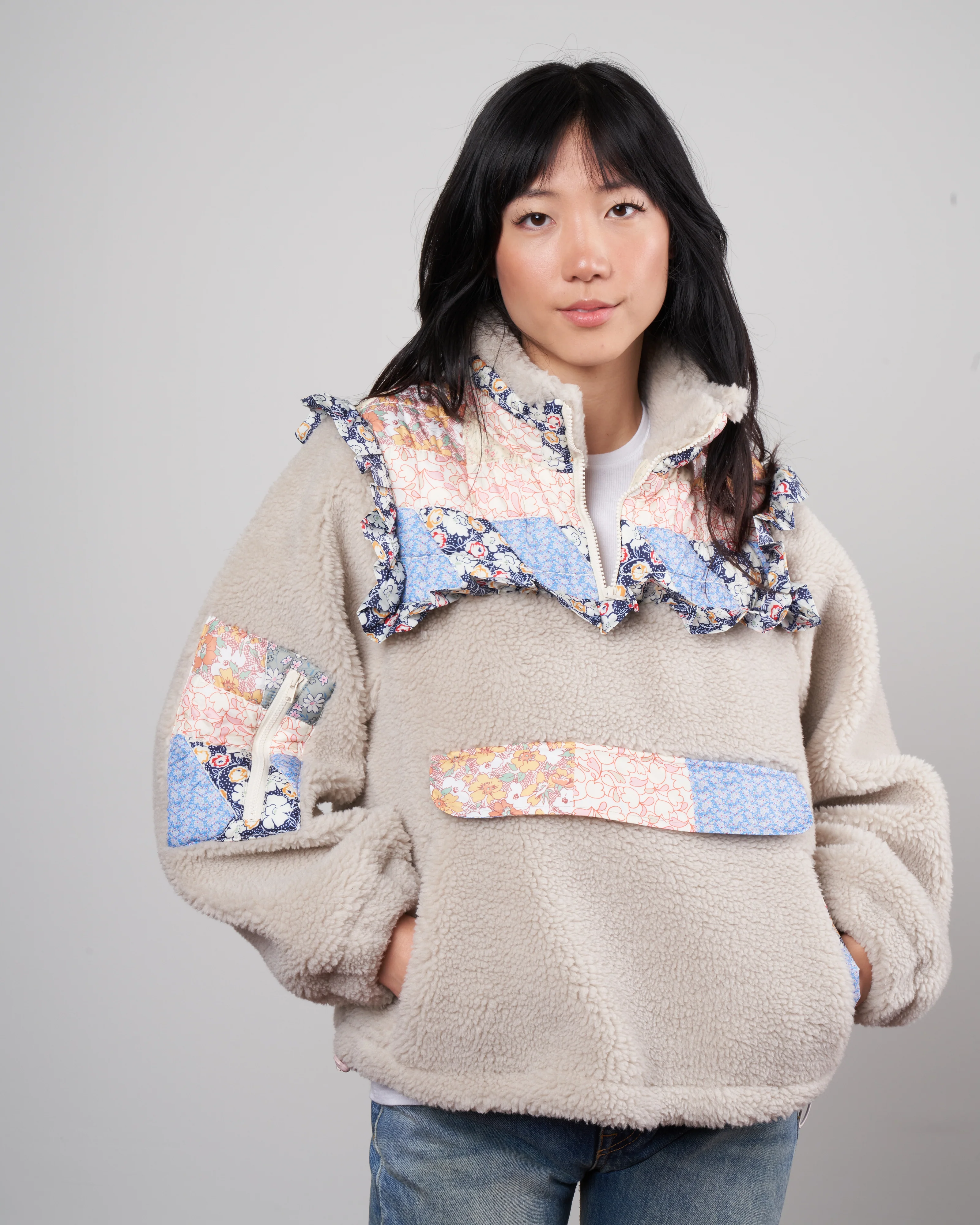 sydney print textured jacket - multi - Image 2