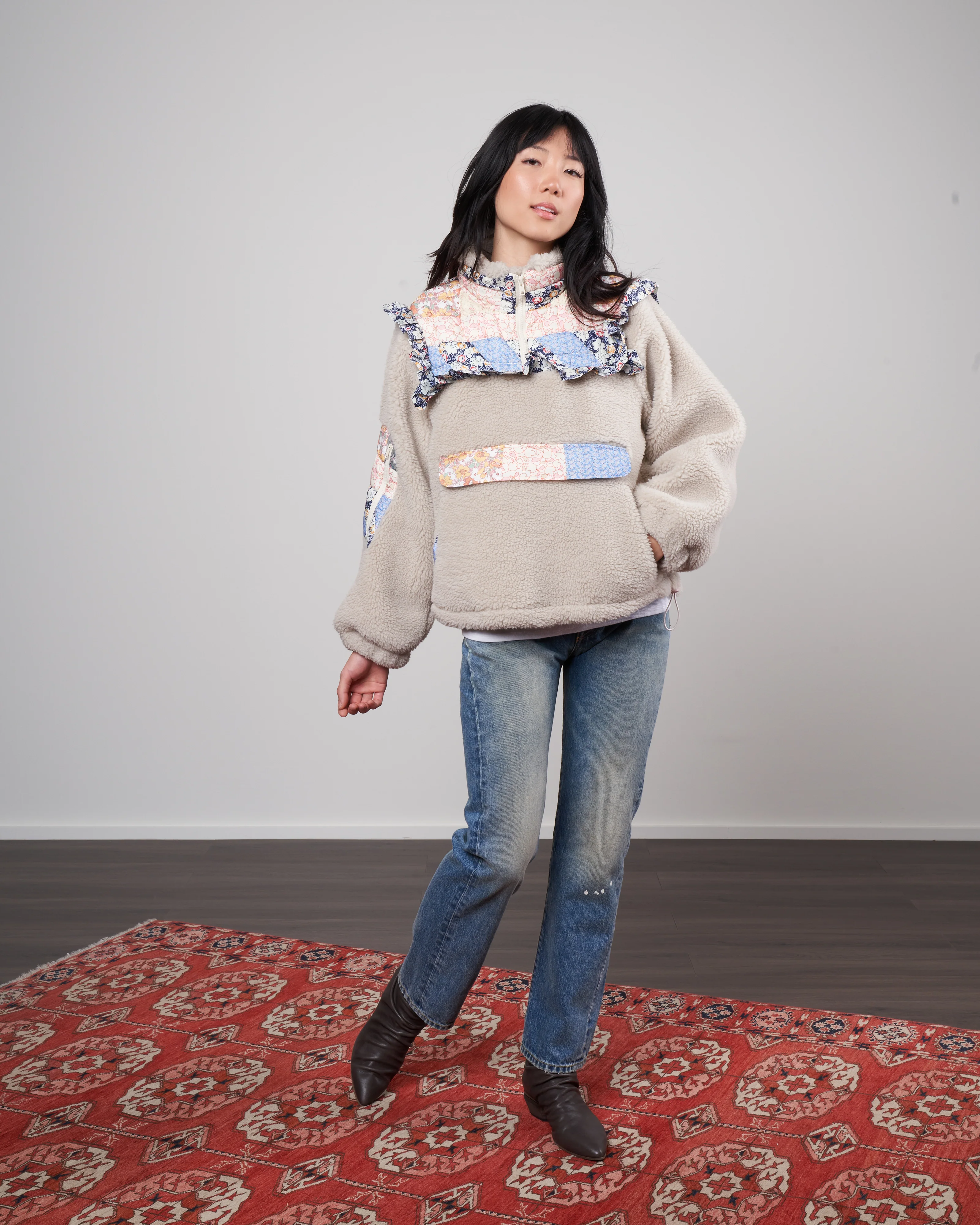 sydney print textured jacket - multi - Image 3