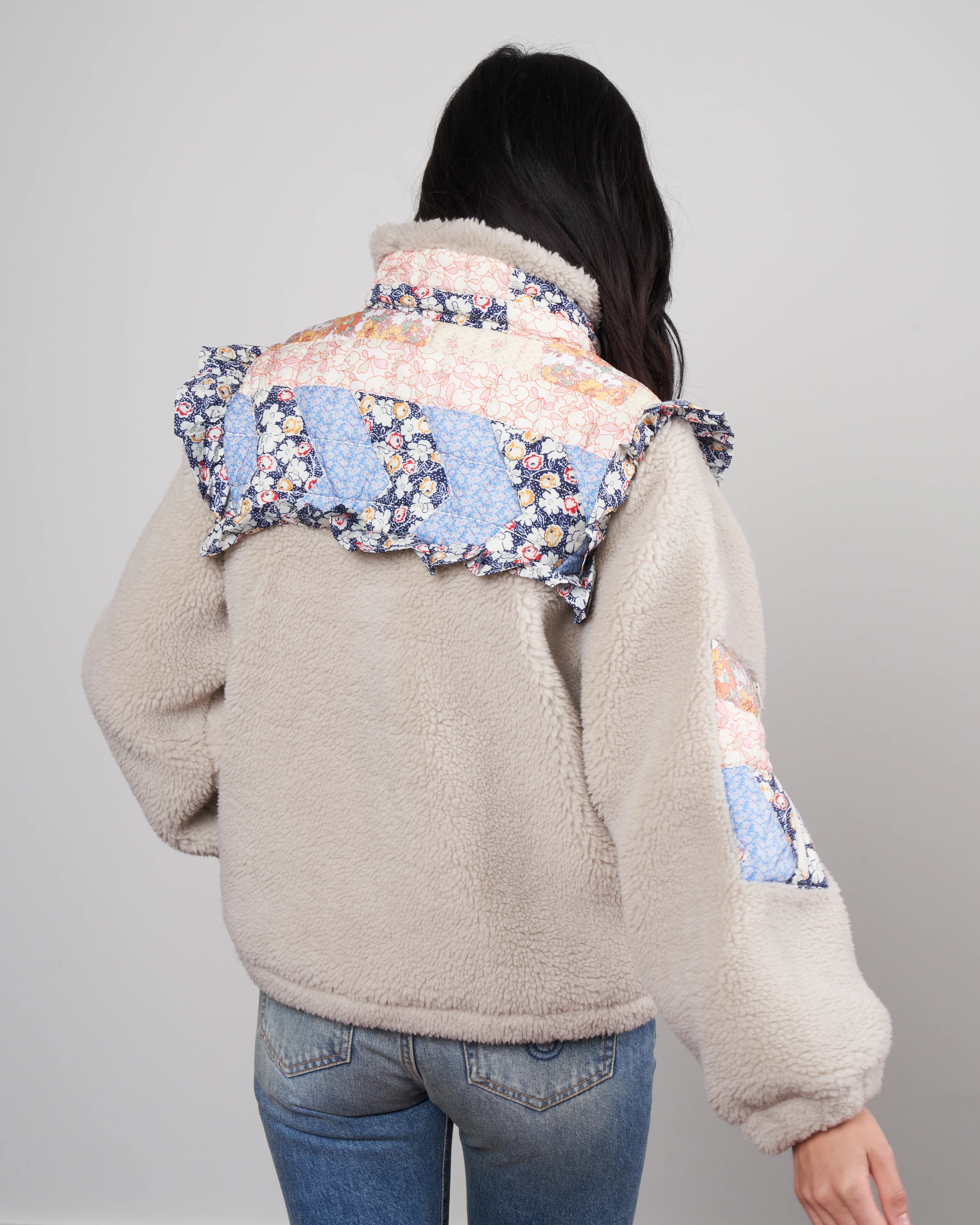 sydney print textured jacket - multi - Image 4
