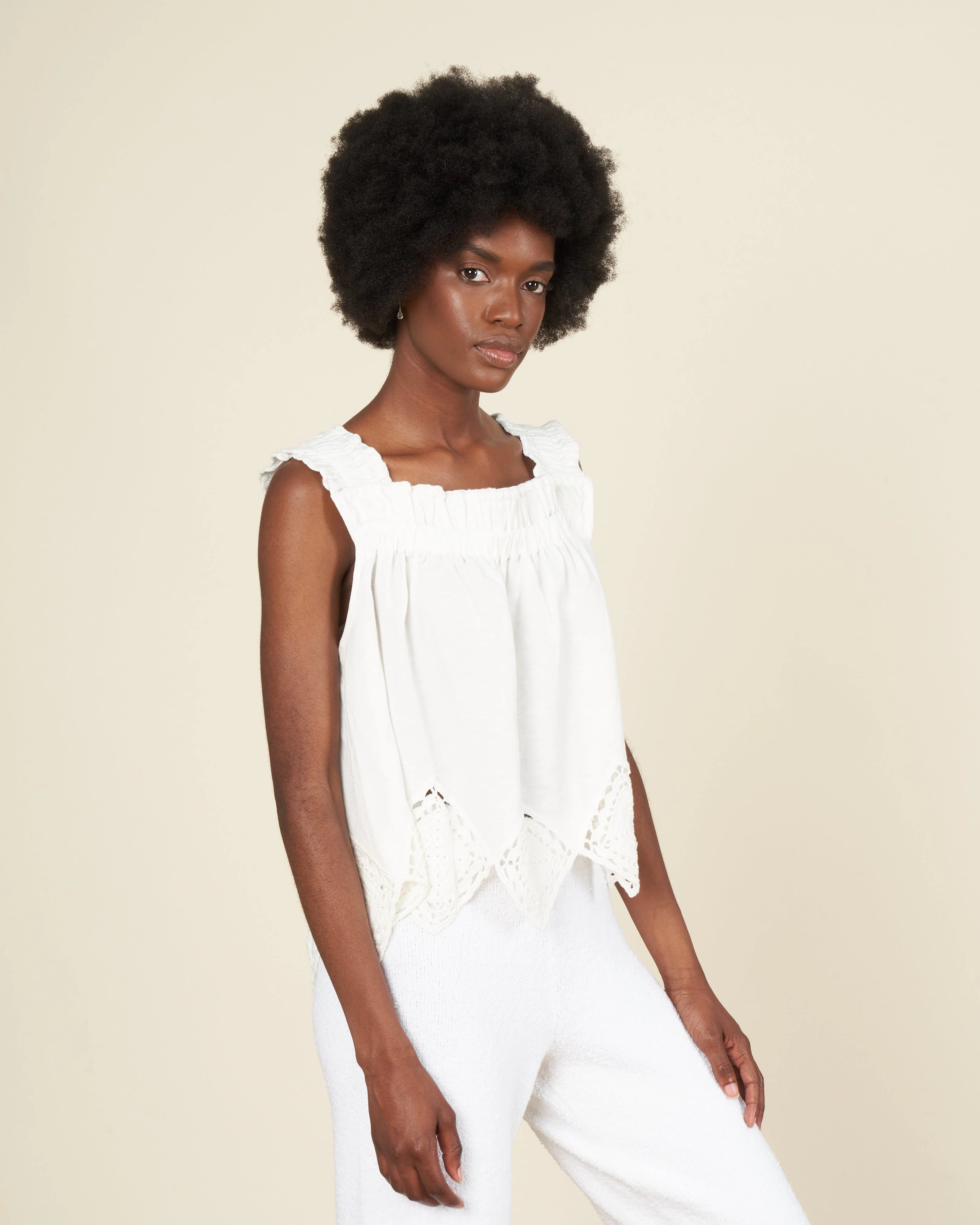 vlada crochet tank top - white - Image 3
