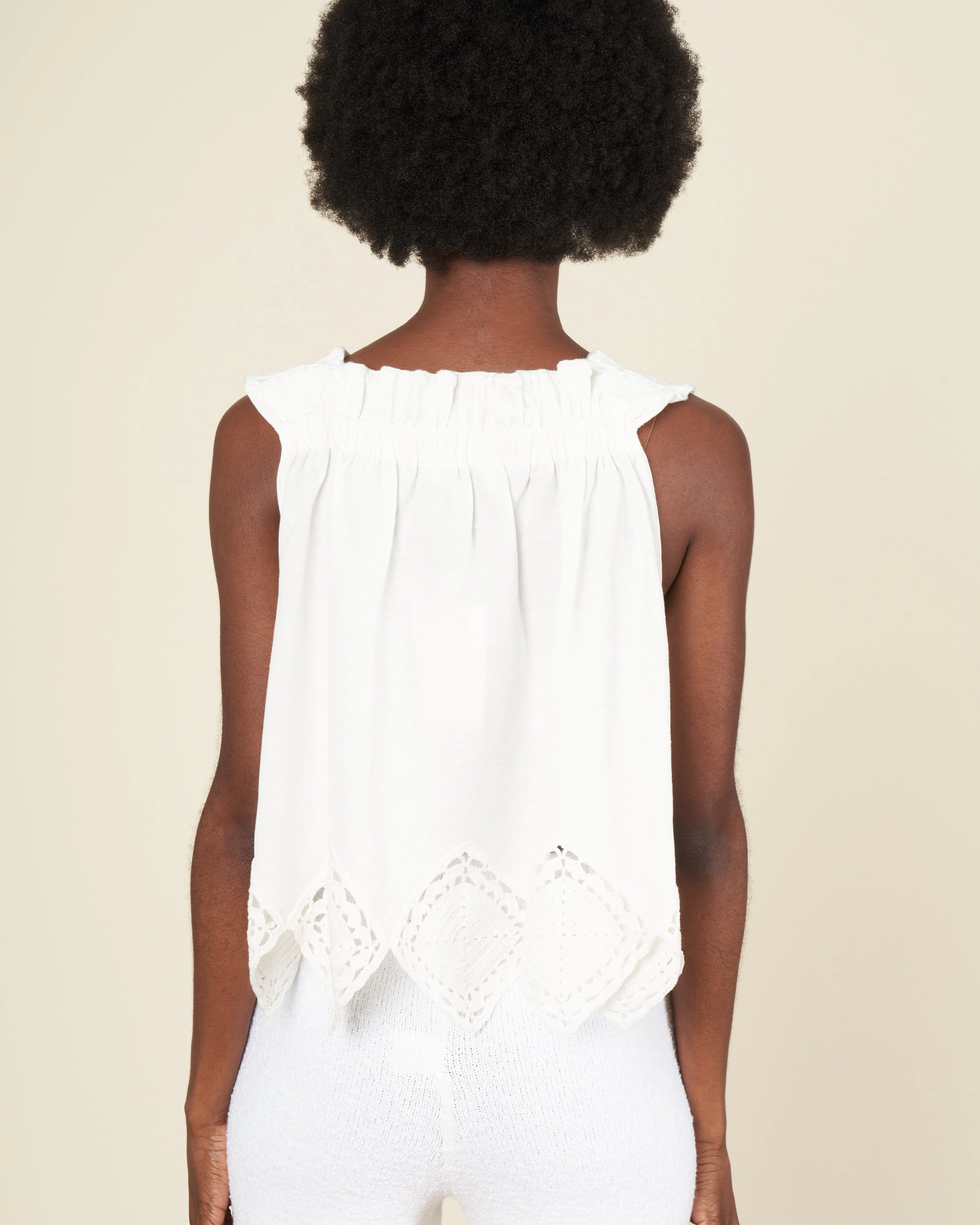 vlada crochet tank top - white - Image 4