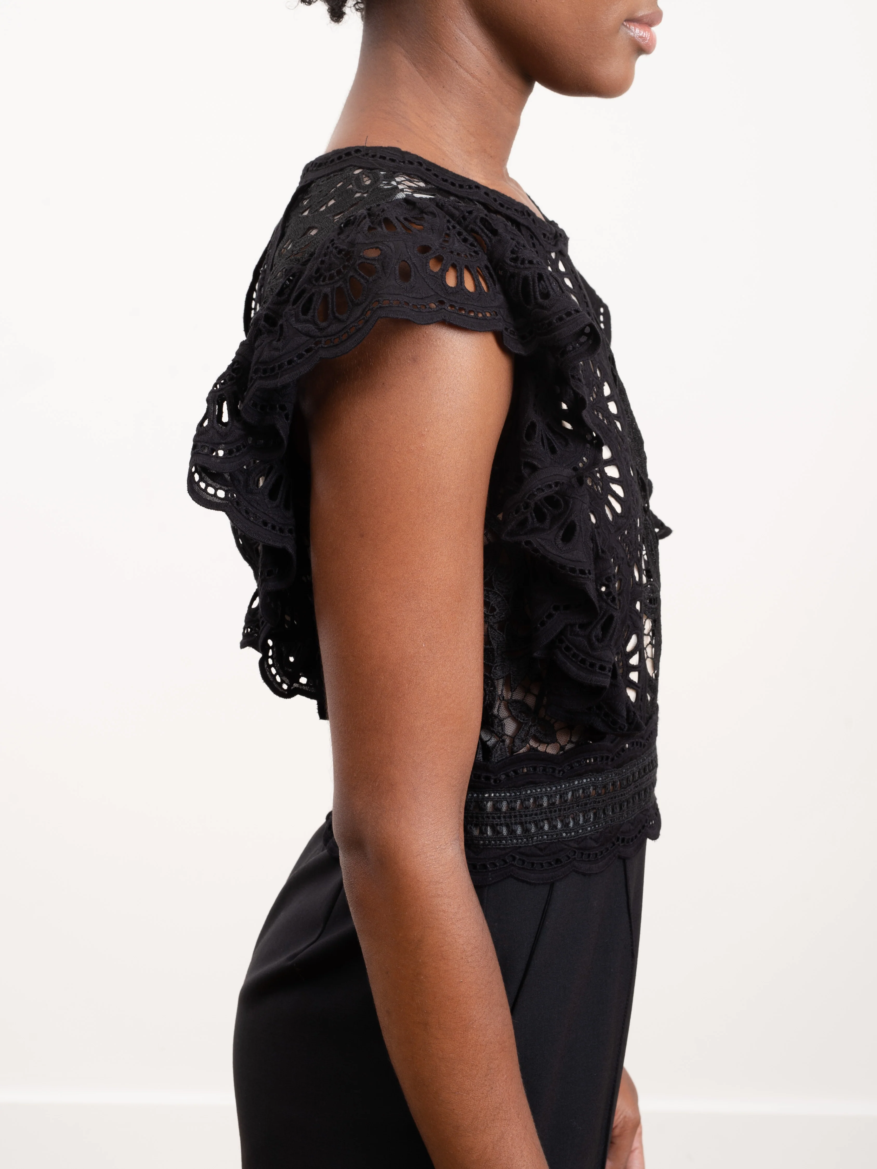 winnie short sleeve lace jumpsuit - Image 5
