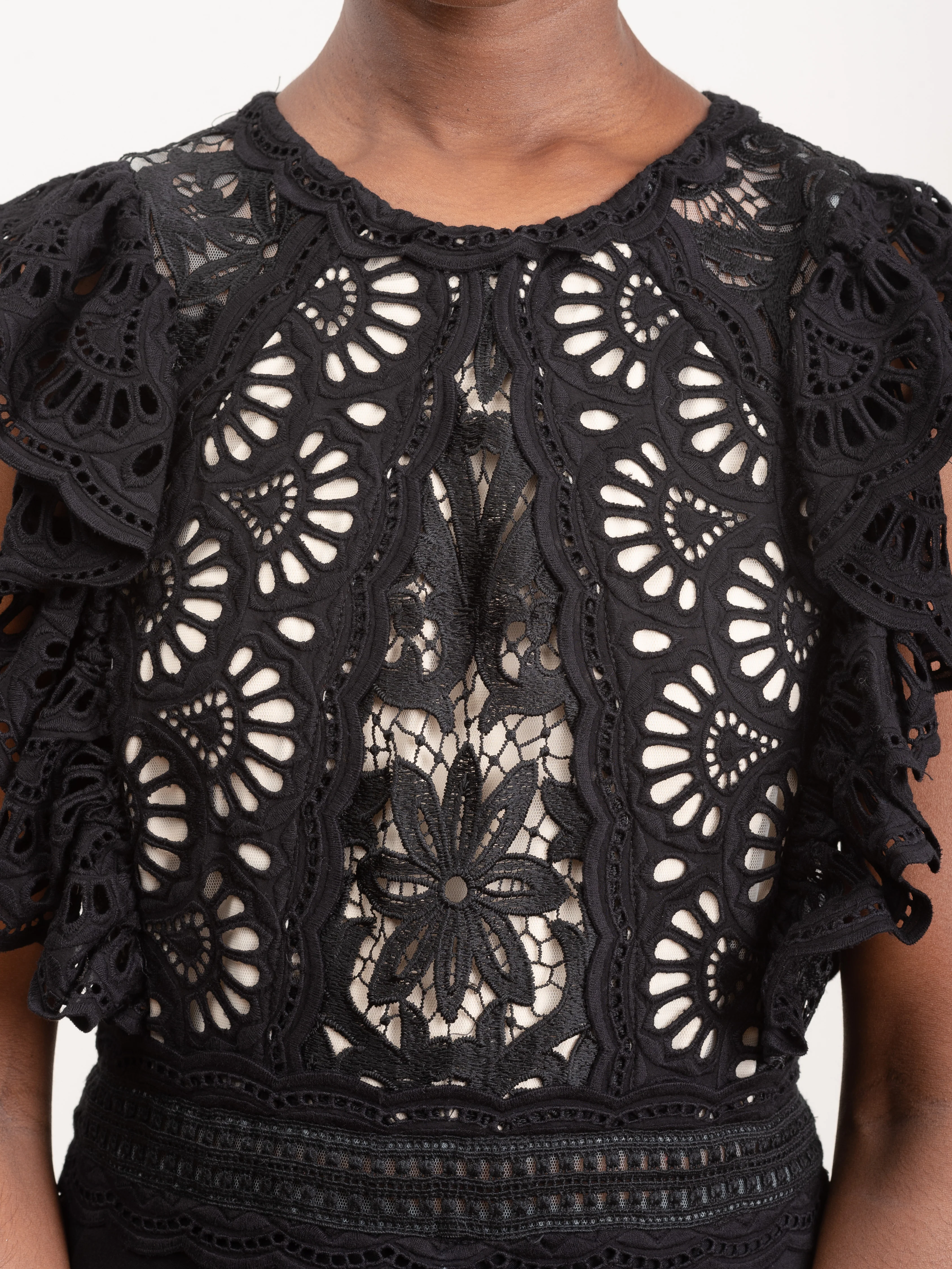 winnie short sleeve lace jumpsuit - Image 8