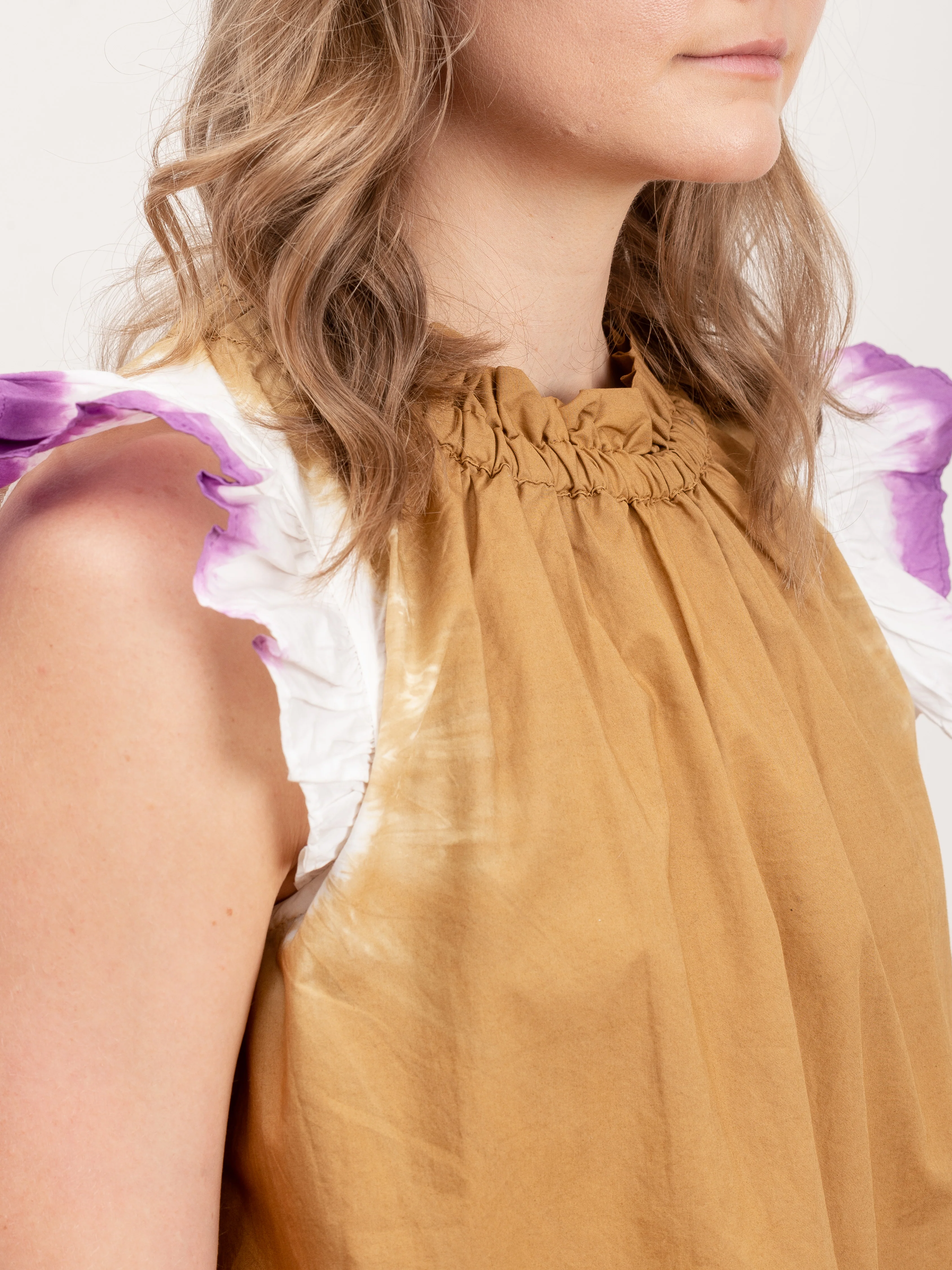 zelda flutter sleeve top - honey - Image 6