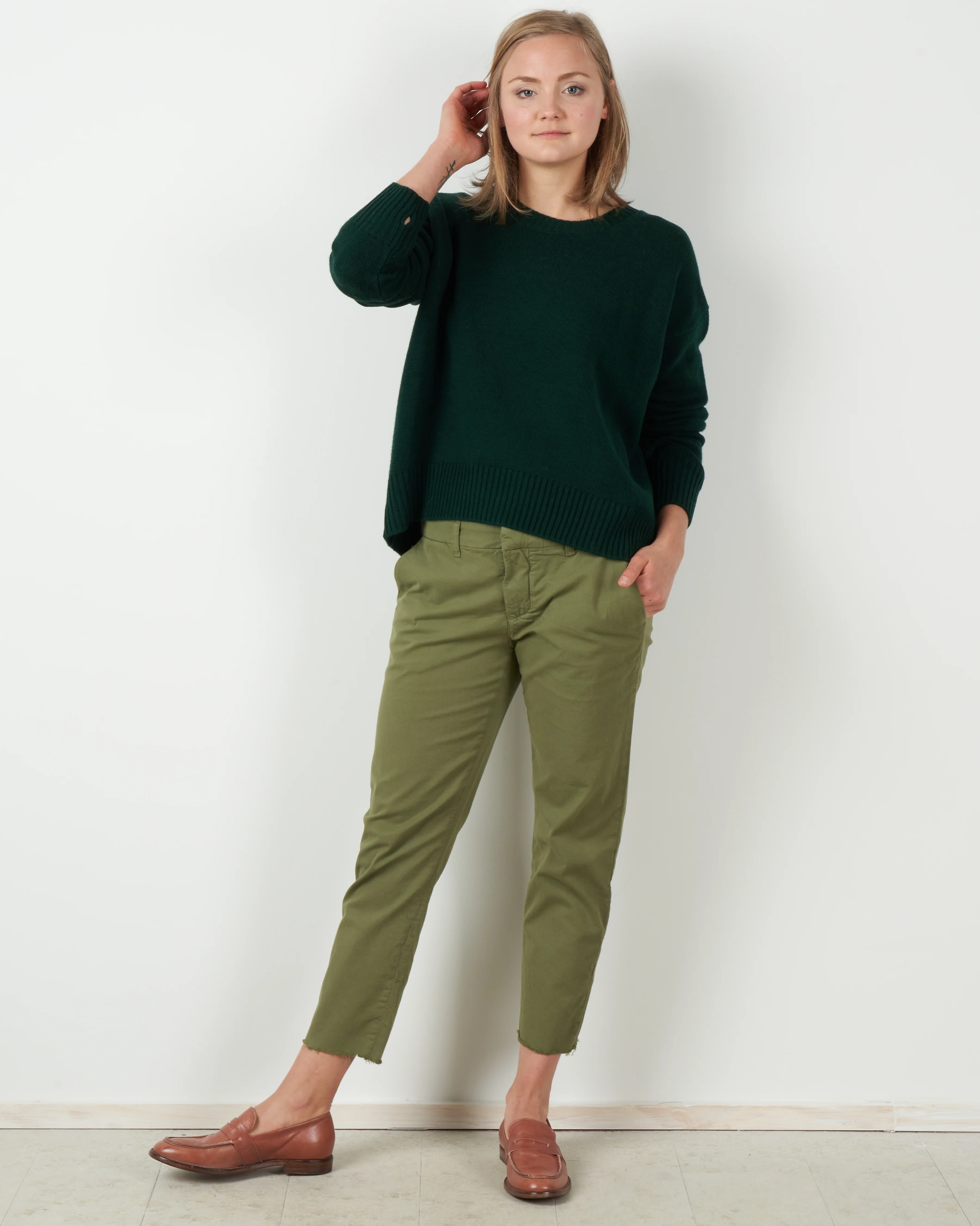 crewneck pullover - jade - Image 3