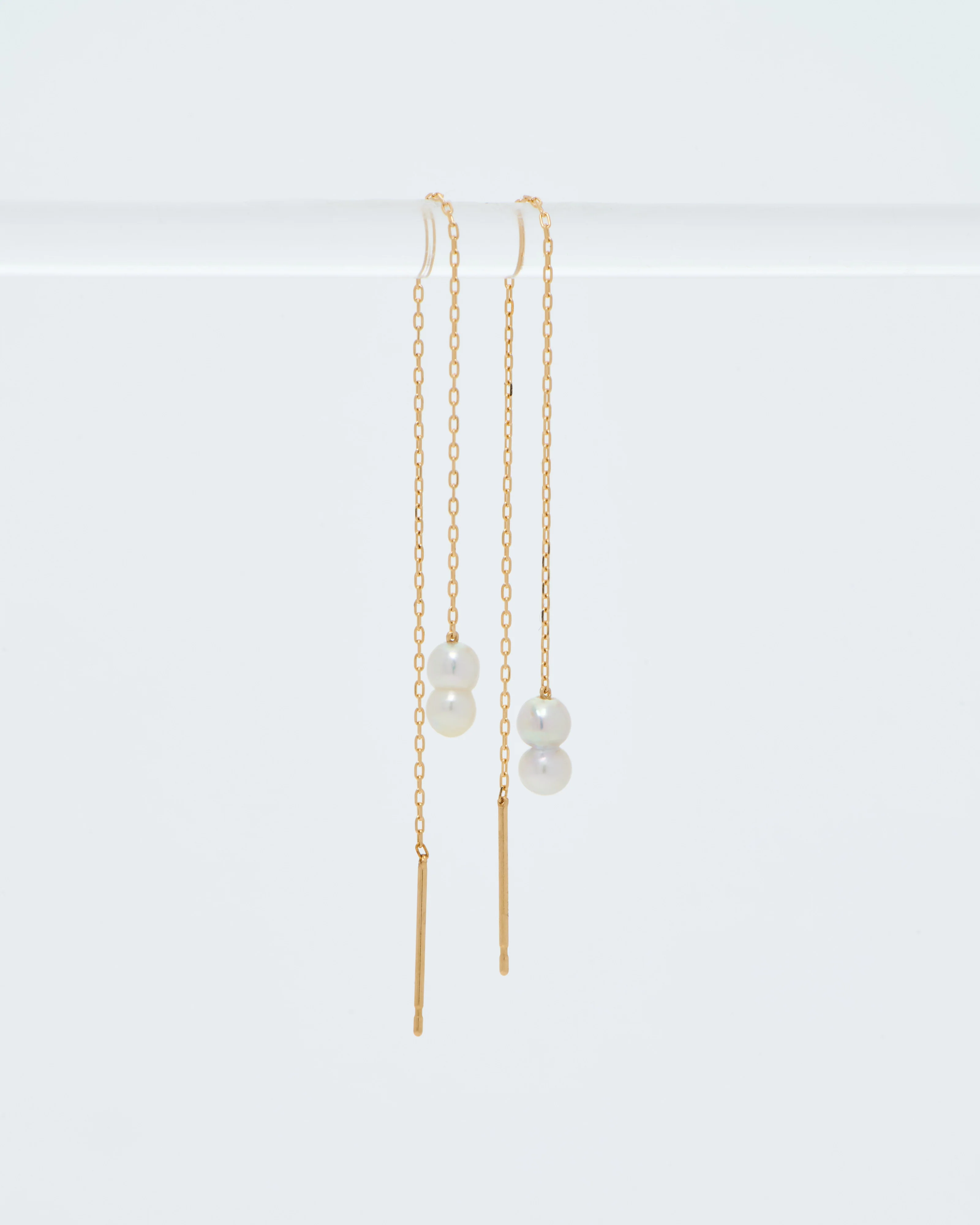 baby pearl chain earrings - Image 3
