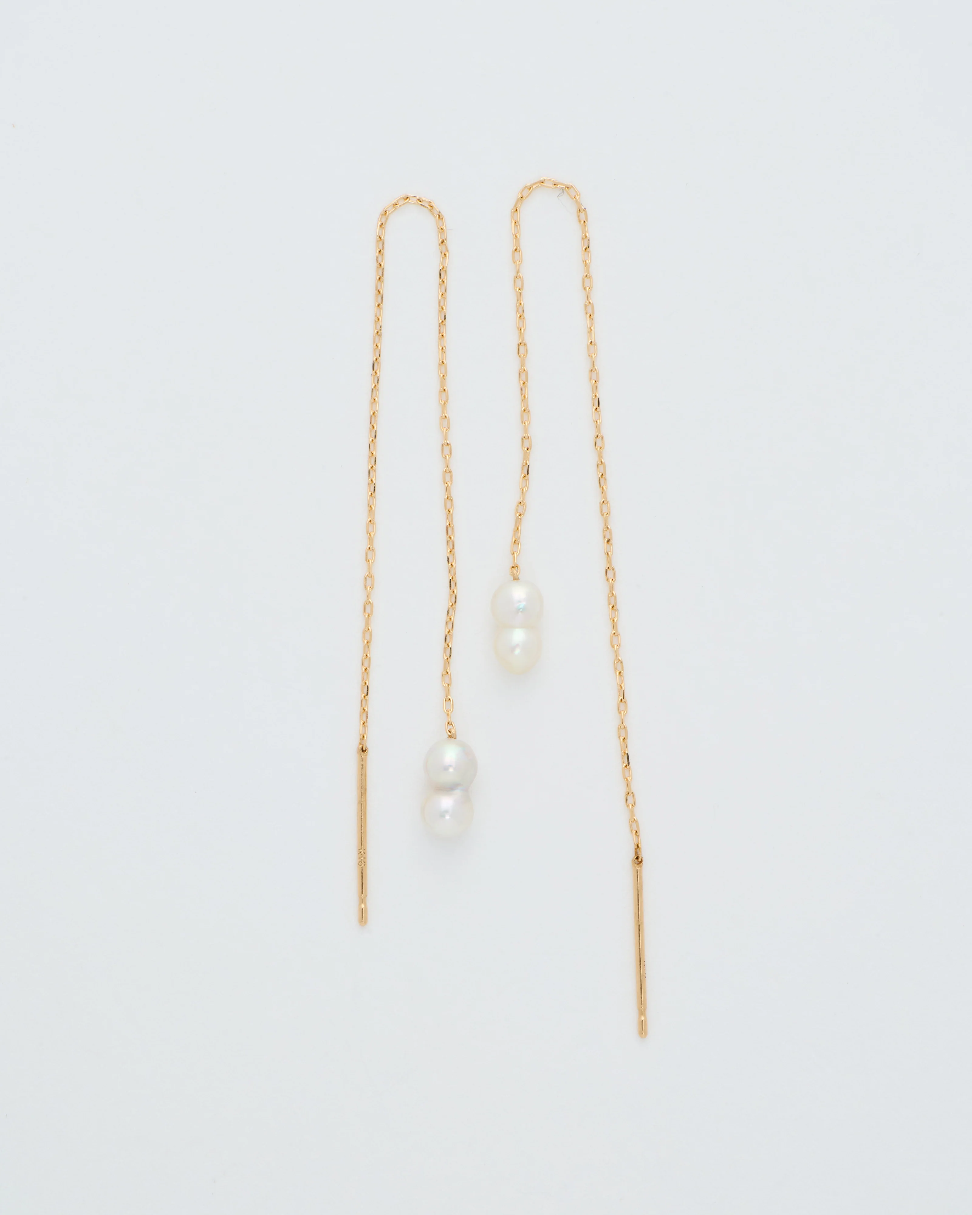 baby pearl chain earrings - Image 4