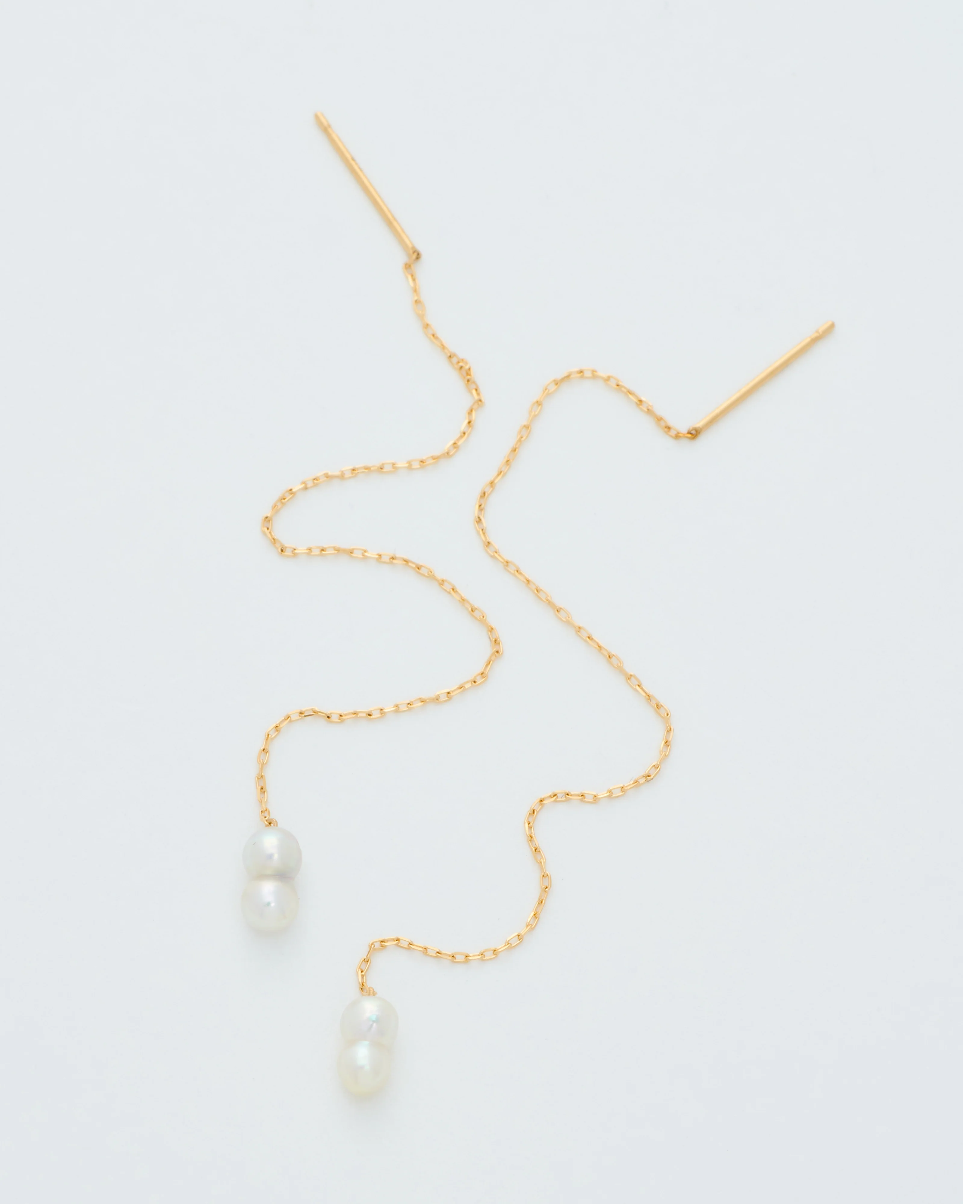 baby pearl chain earrings - Image 5