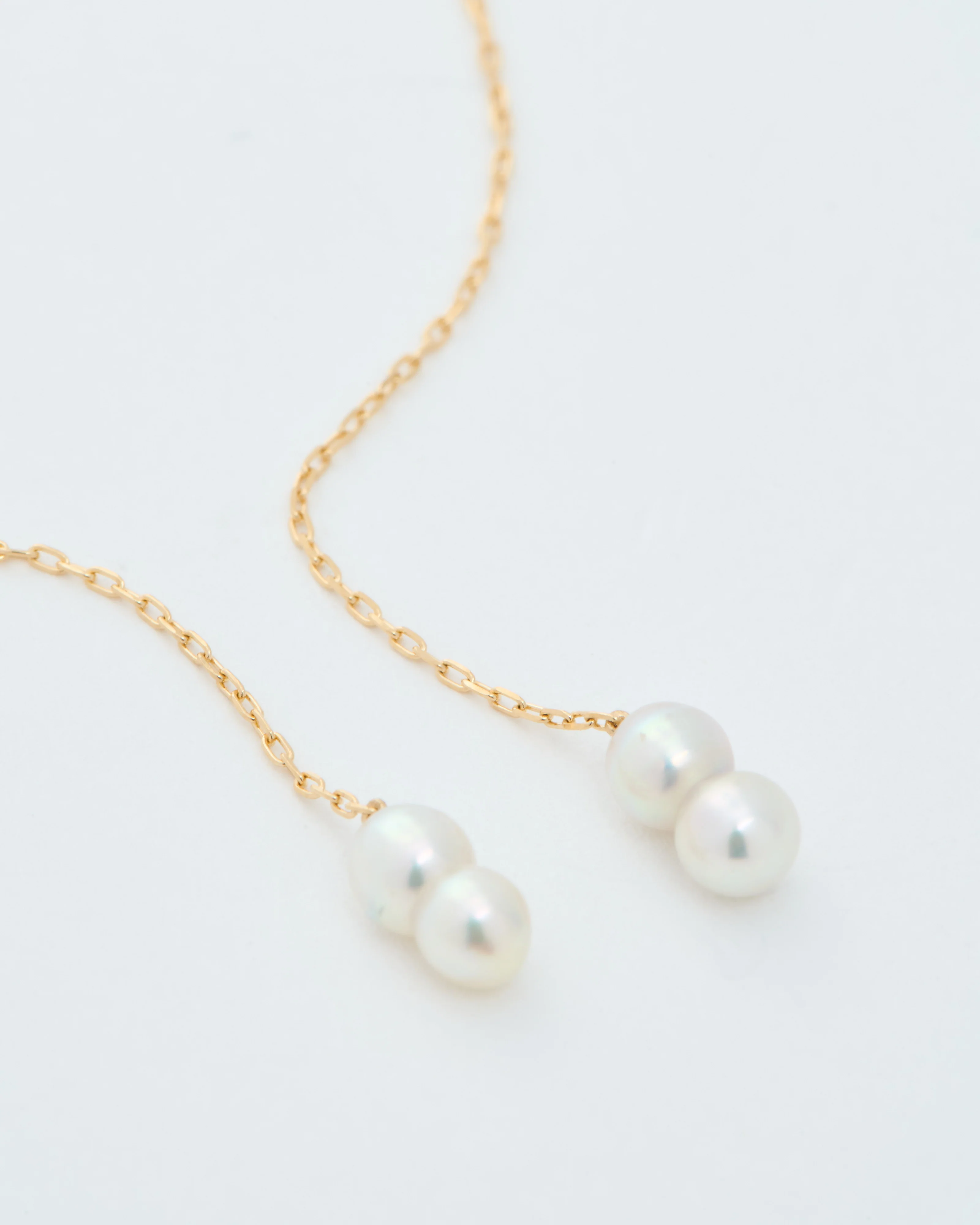 baby pearl chain earrings - Image 6