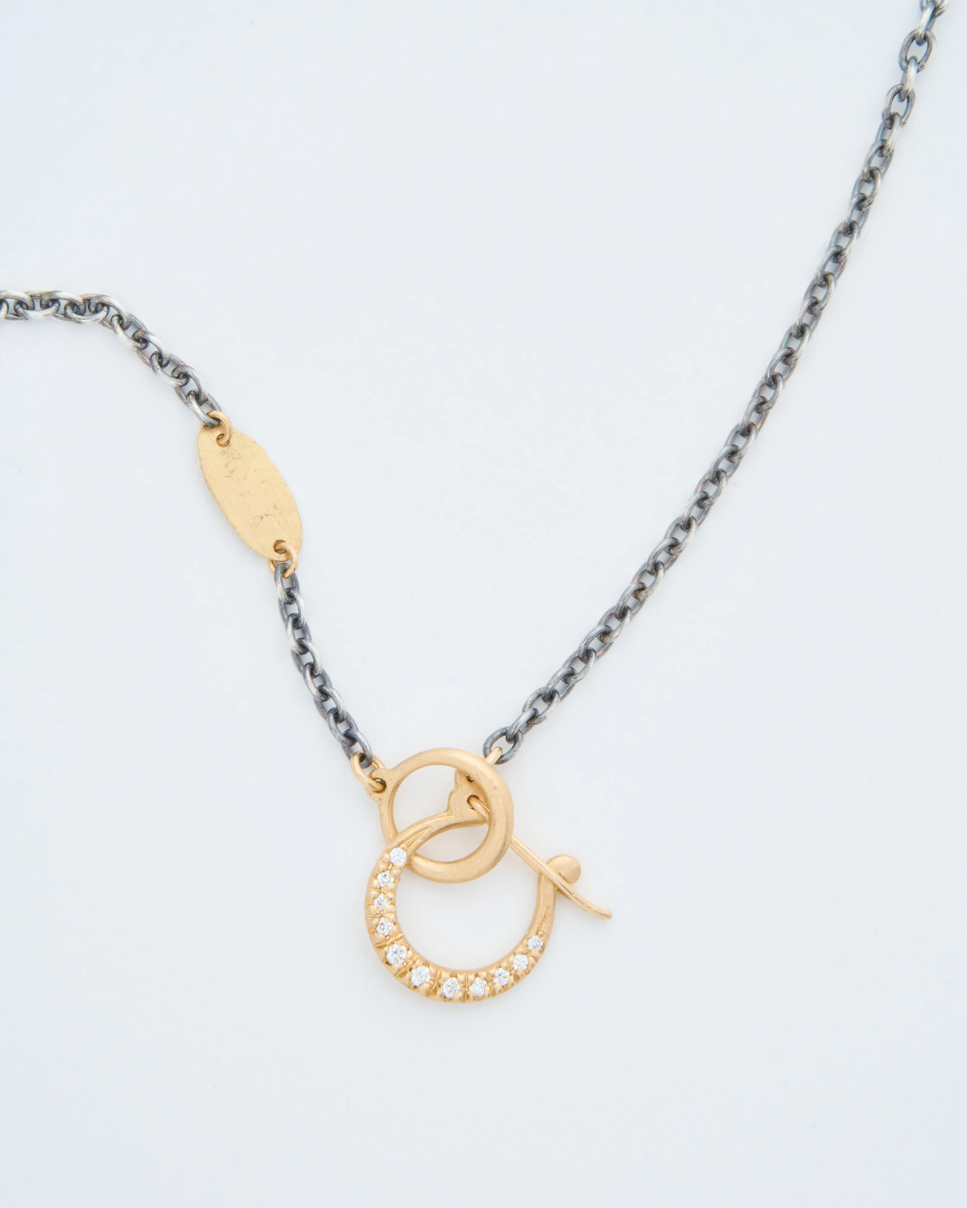 hung silver necklace - Image 2