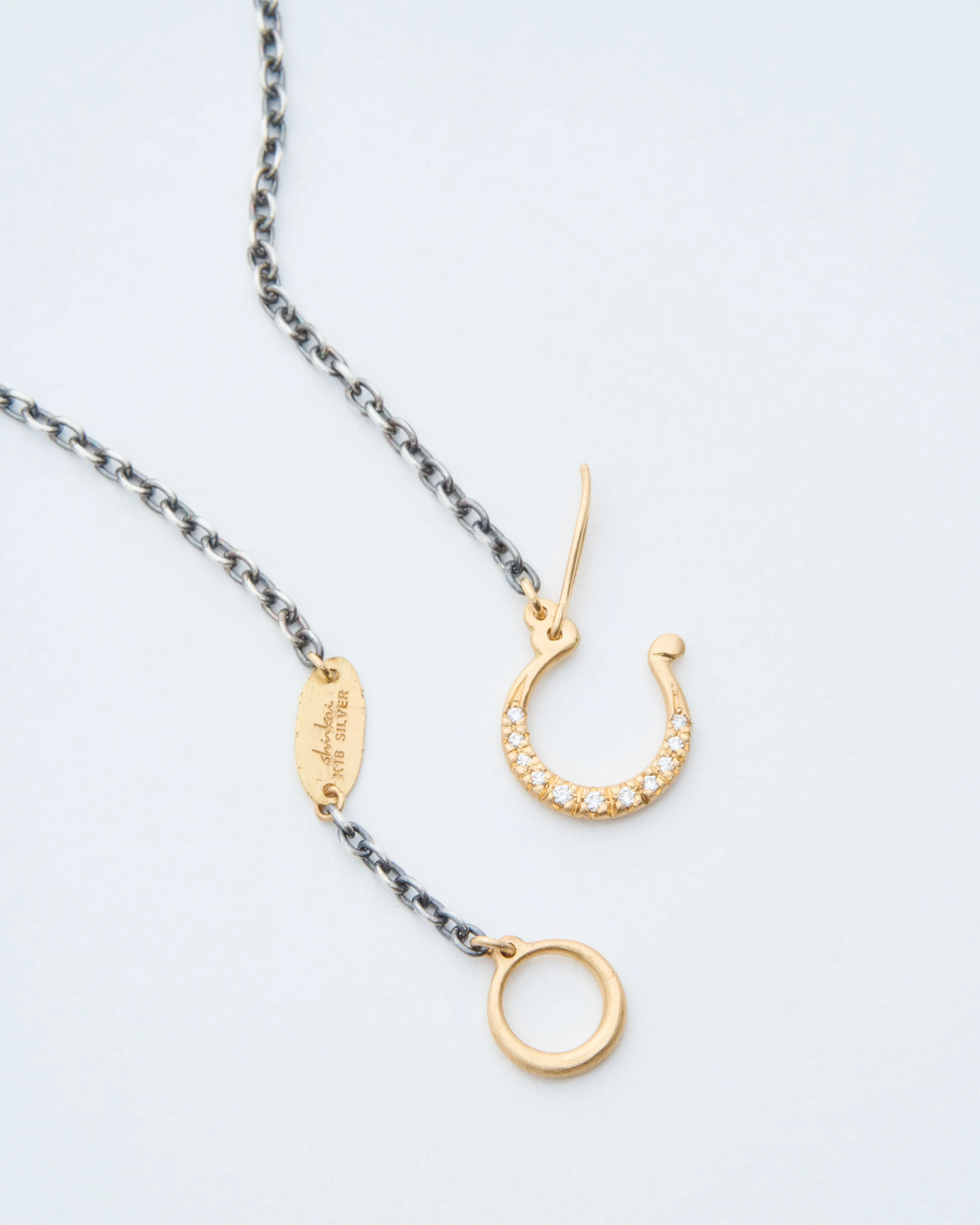 hung silver necklace - Image 3