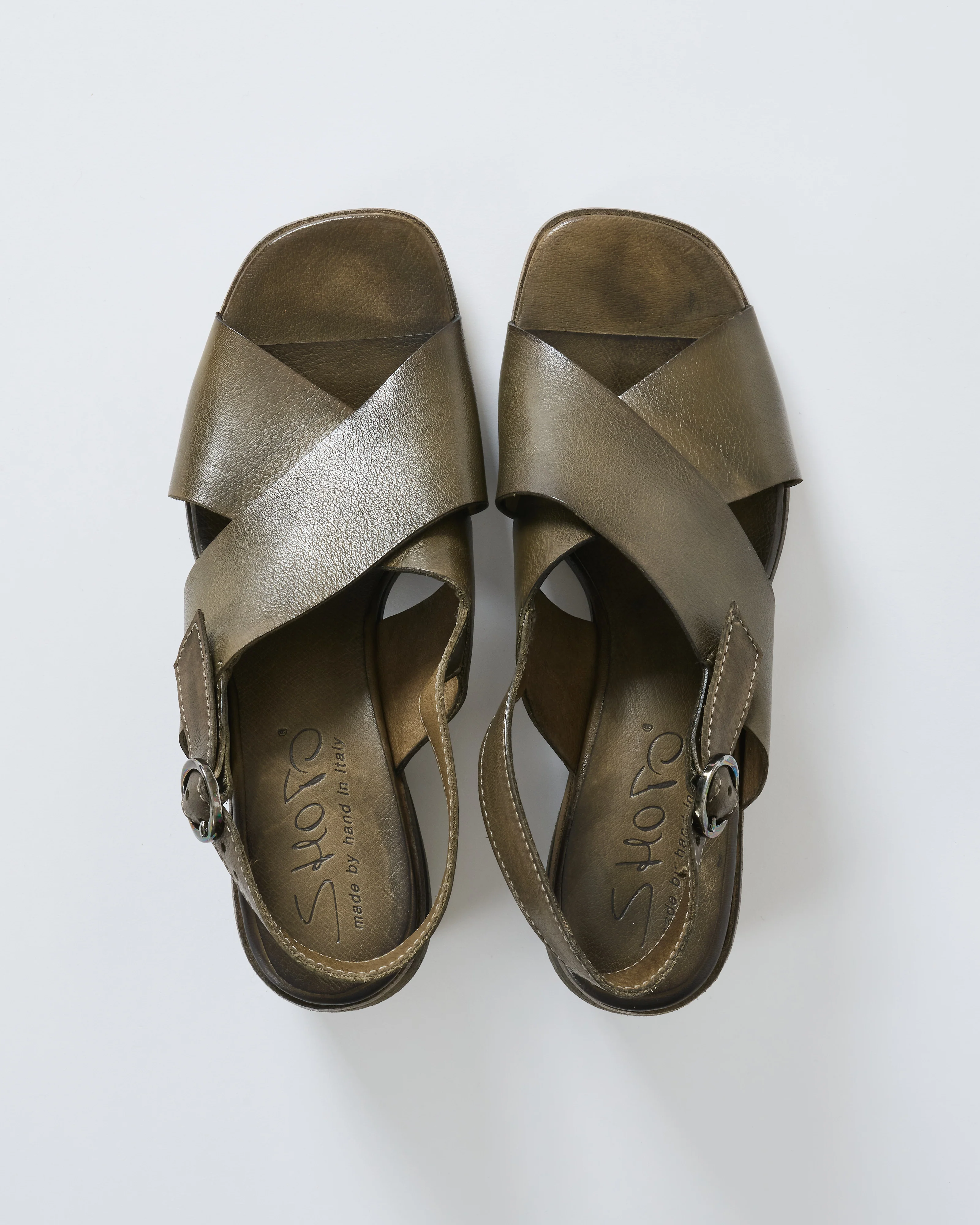 heeled cross-strap sandal - Image 2