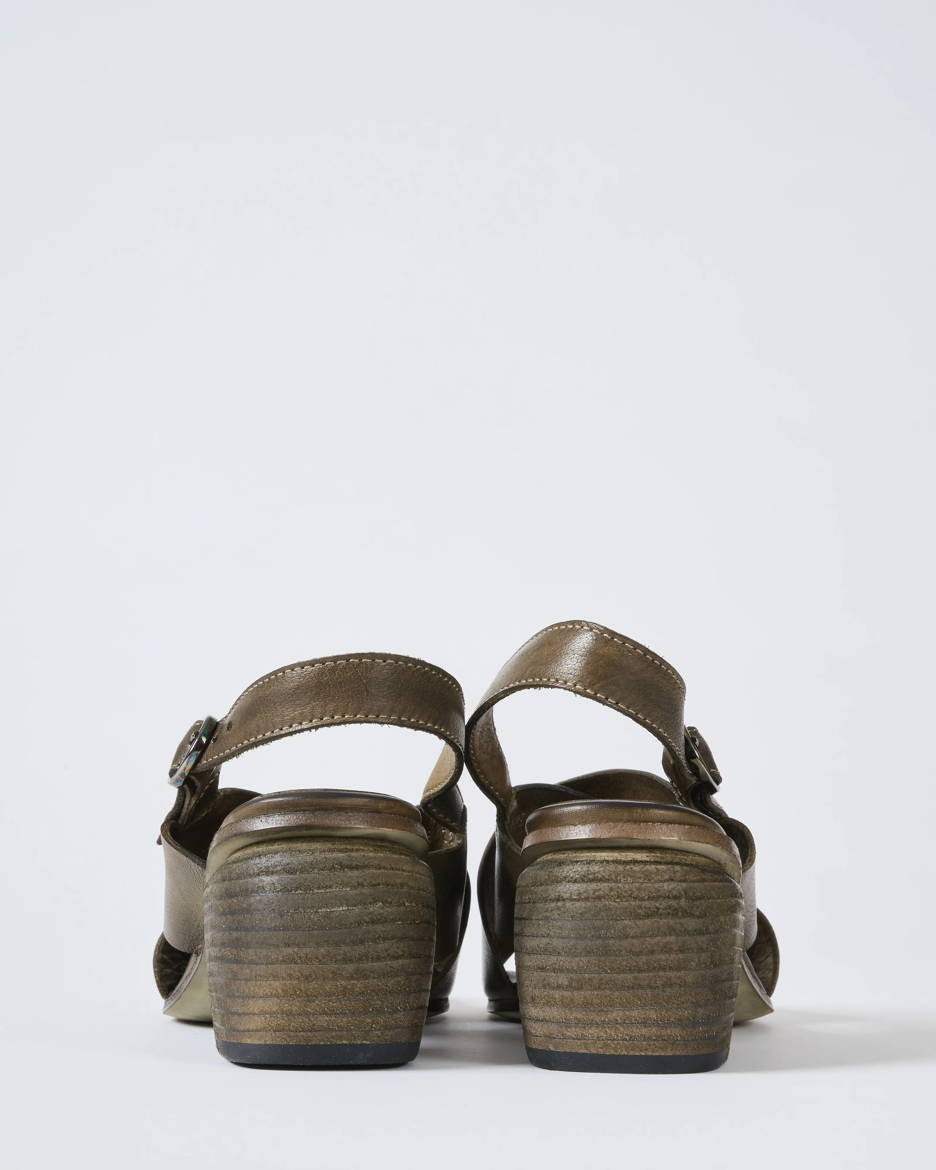 heeled cross-strap sandal - Image 3