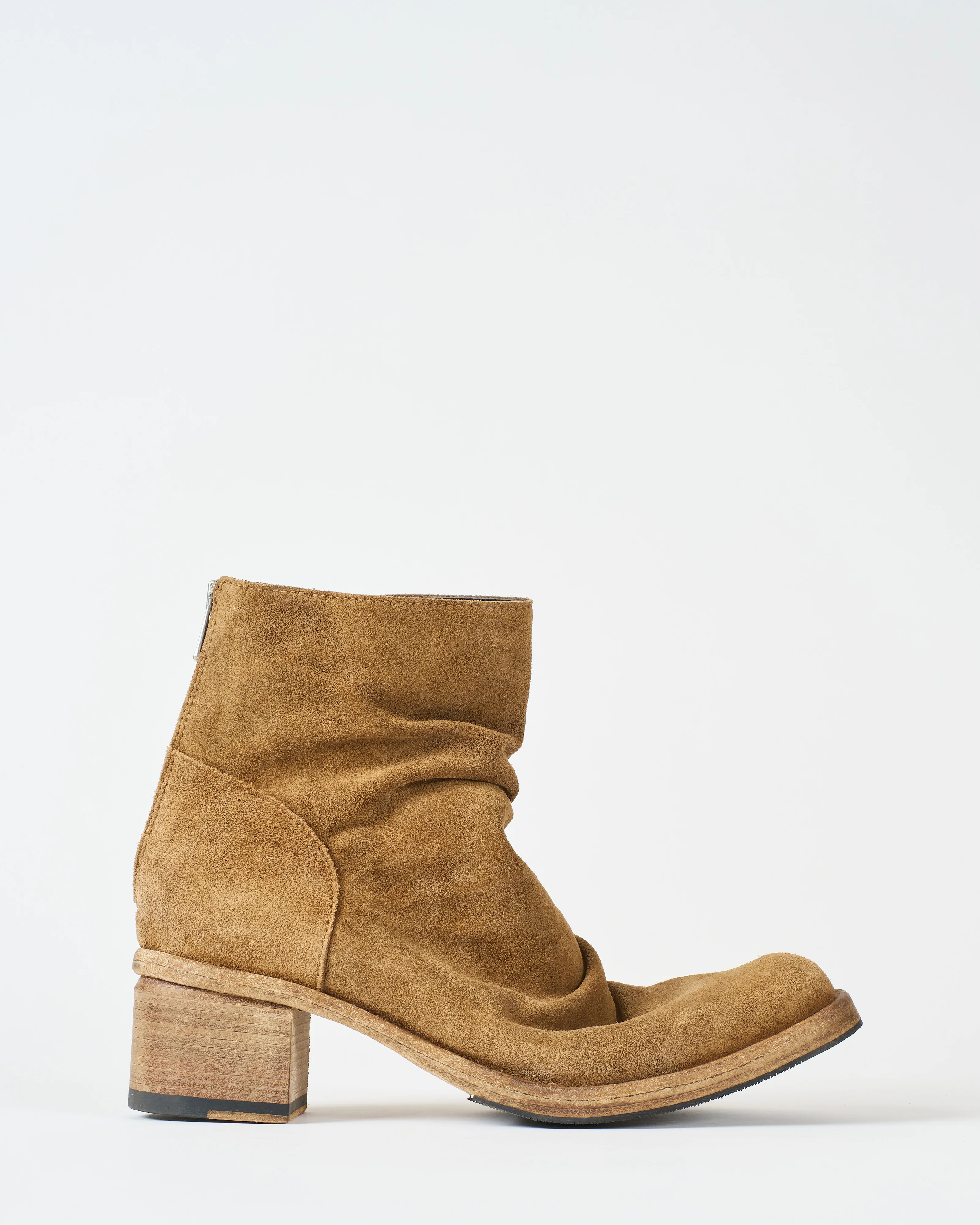 square toe block heel back zipper - Image 2