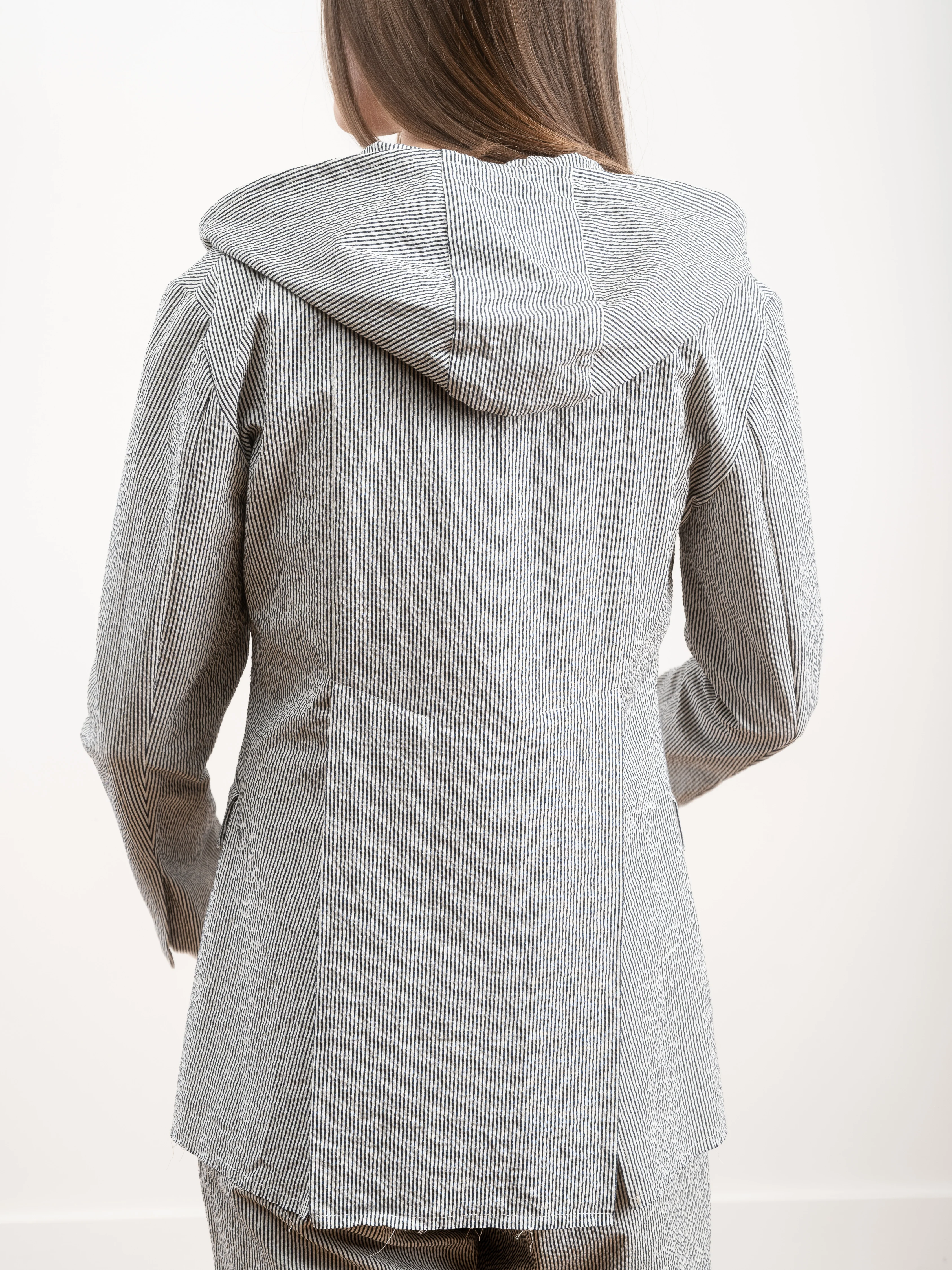 bond jacket w/ hoody - seersucker - Image 5