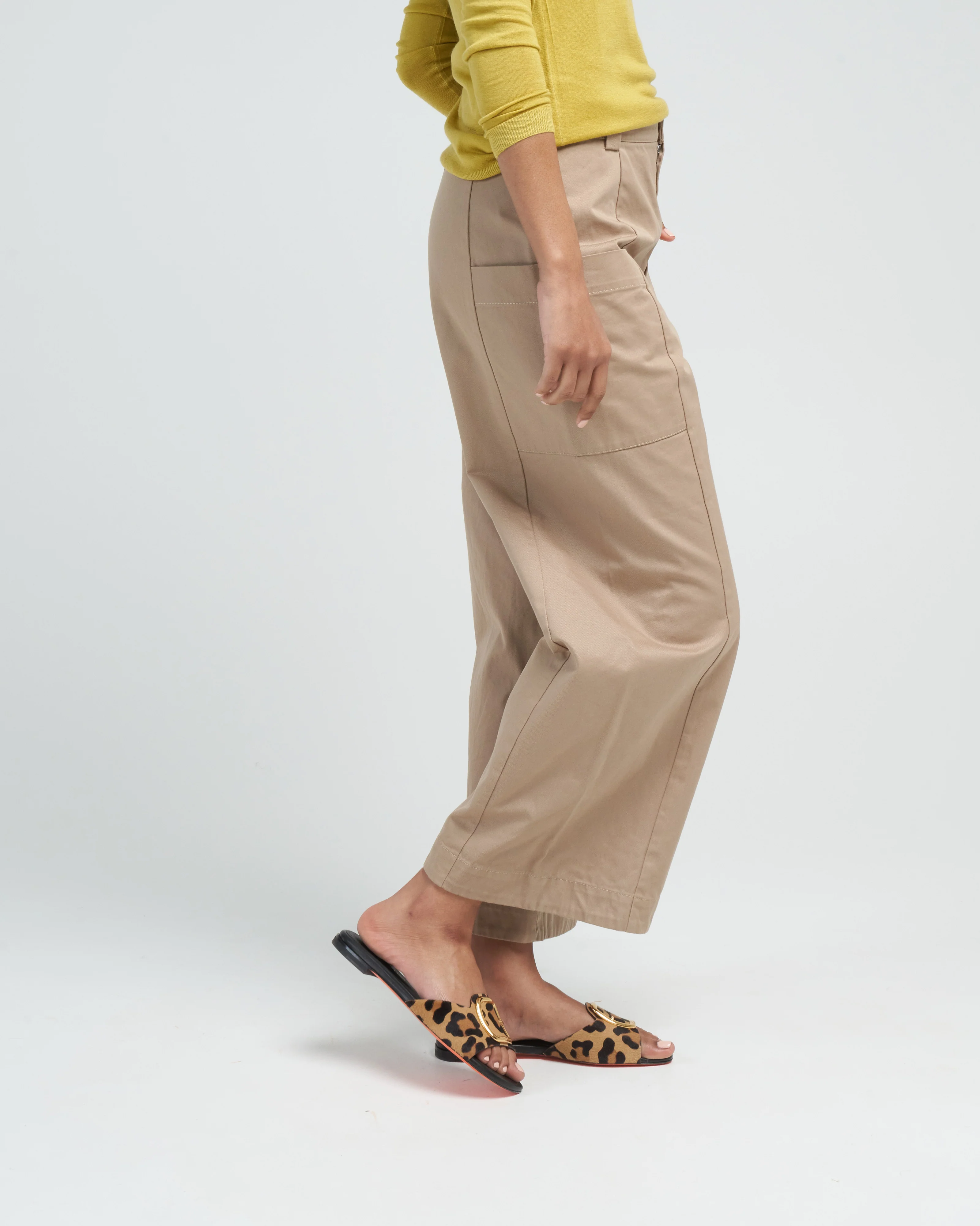 cargo pants - khaki - Image 3