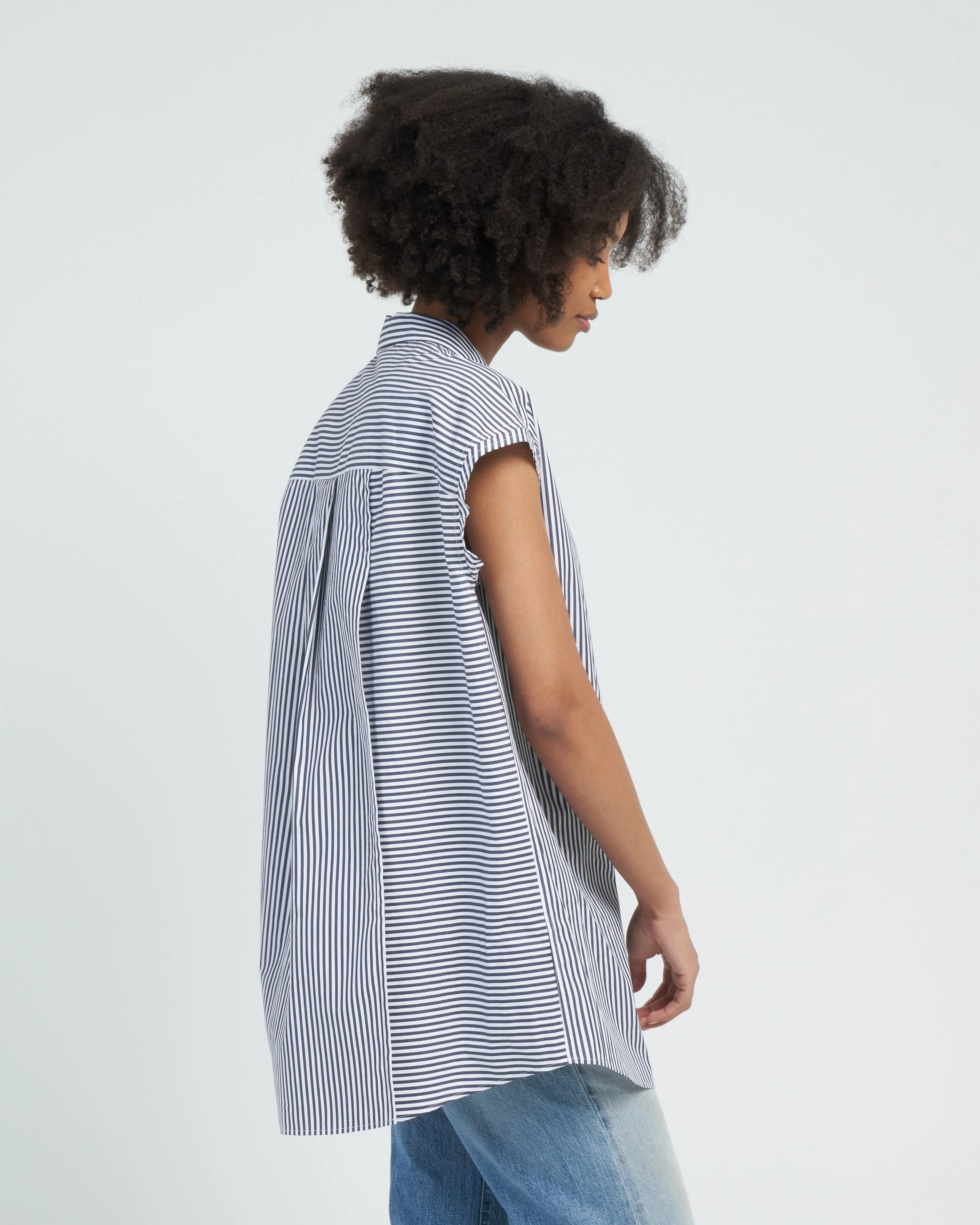 cuba shirt - navy stripes - Image 3
