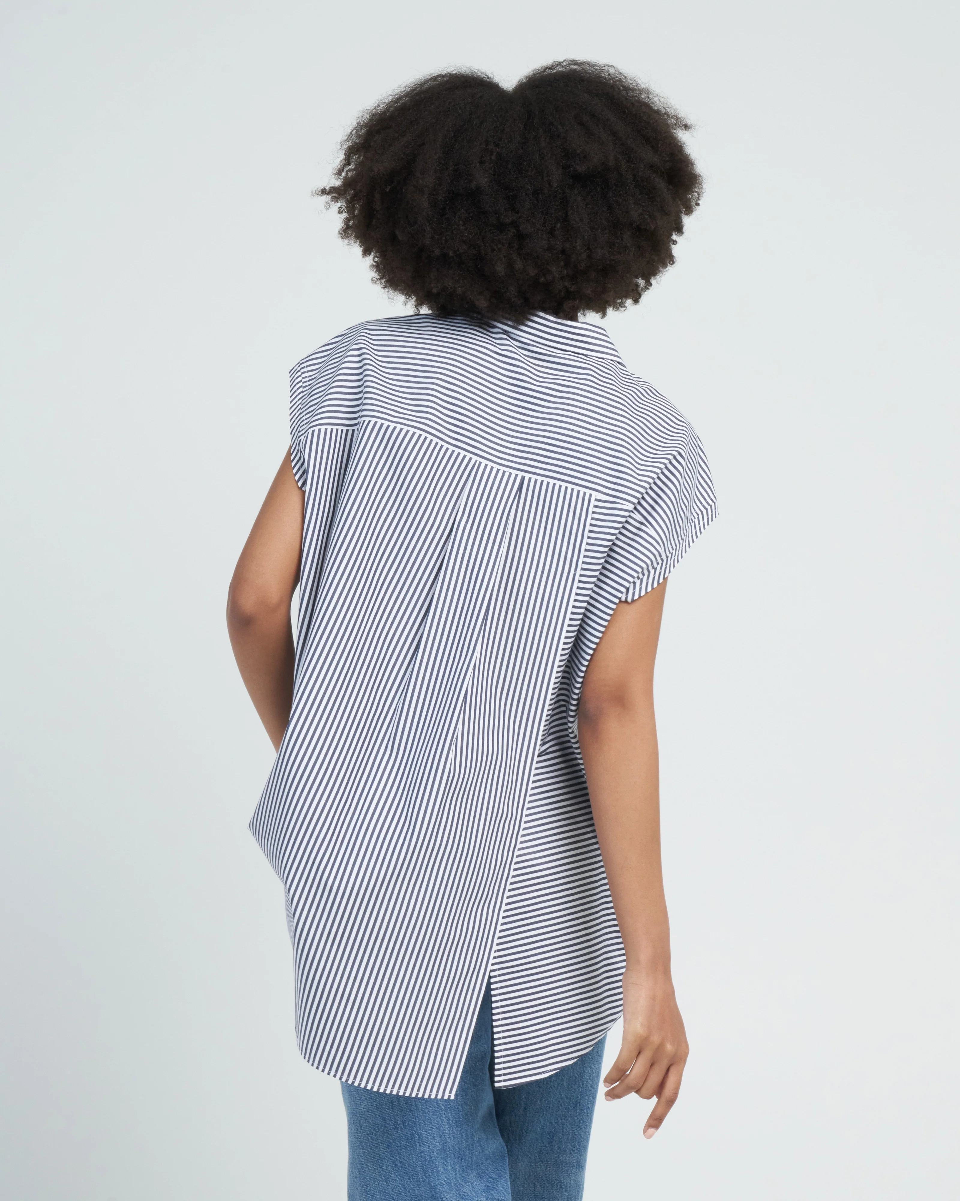 cuba shirt - navy stripes - Image 4