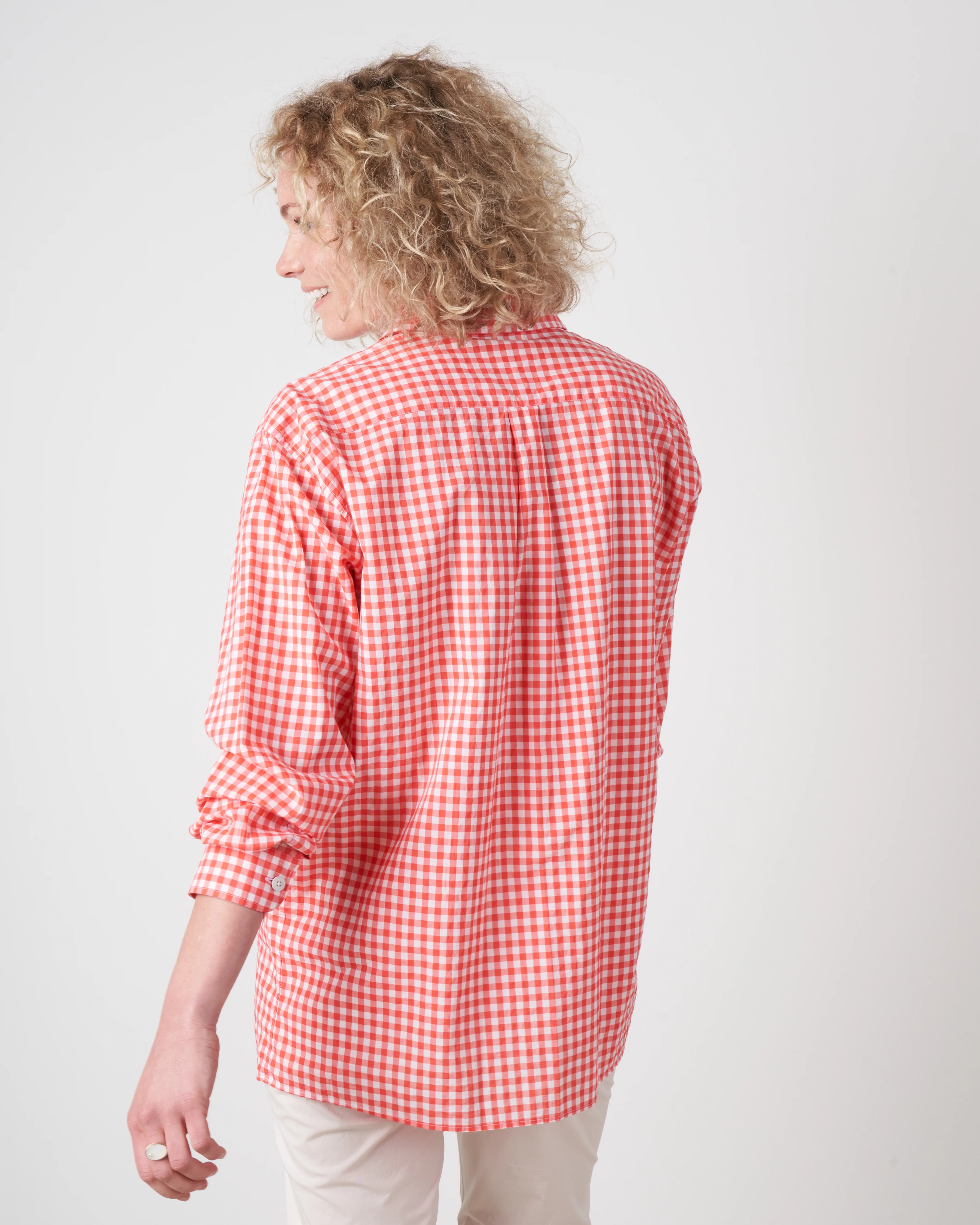 deva shirt - red gingham - Image 3