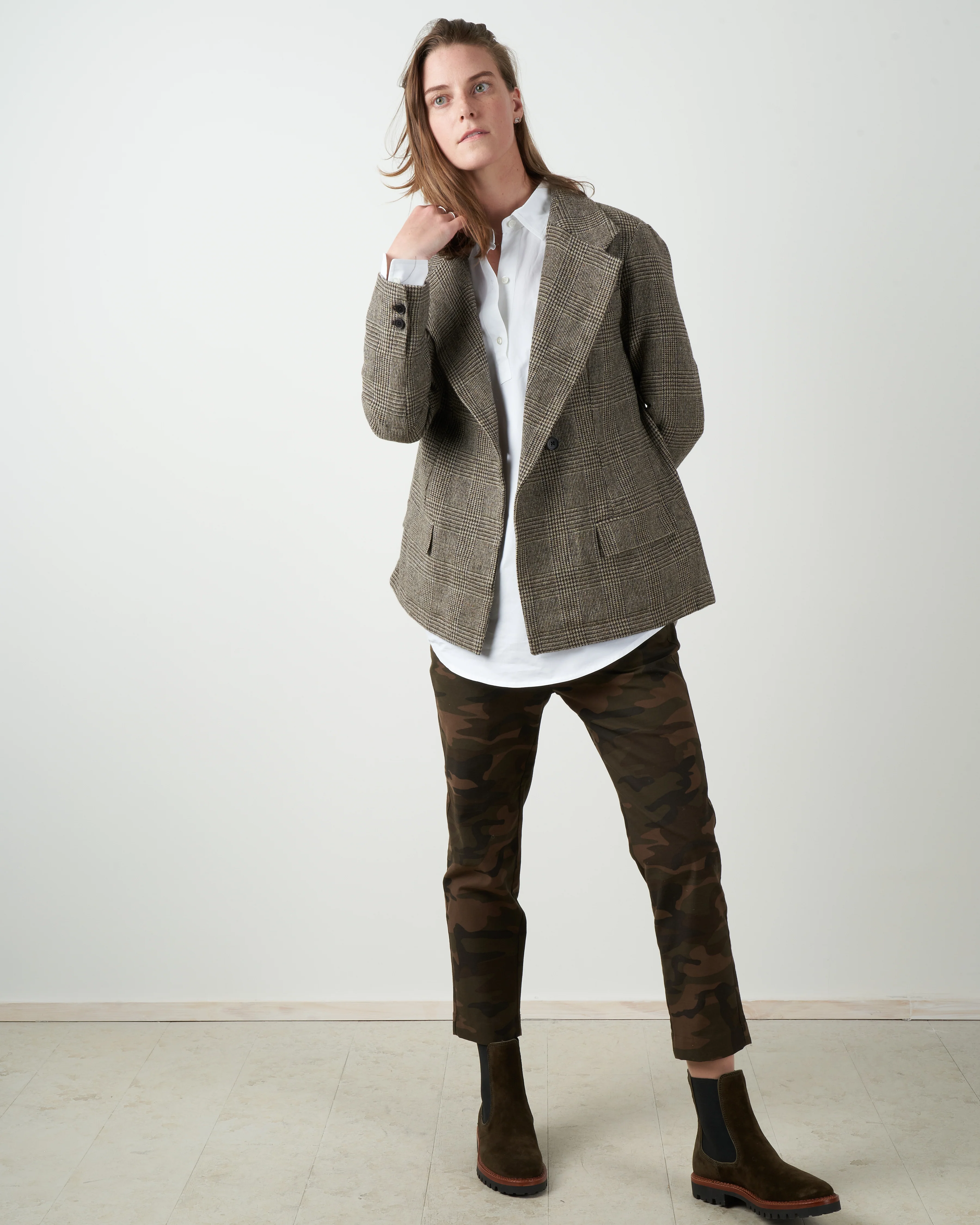 dorset jacket - brown plaid - Image 4