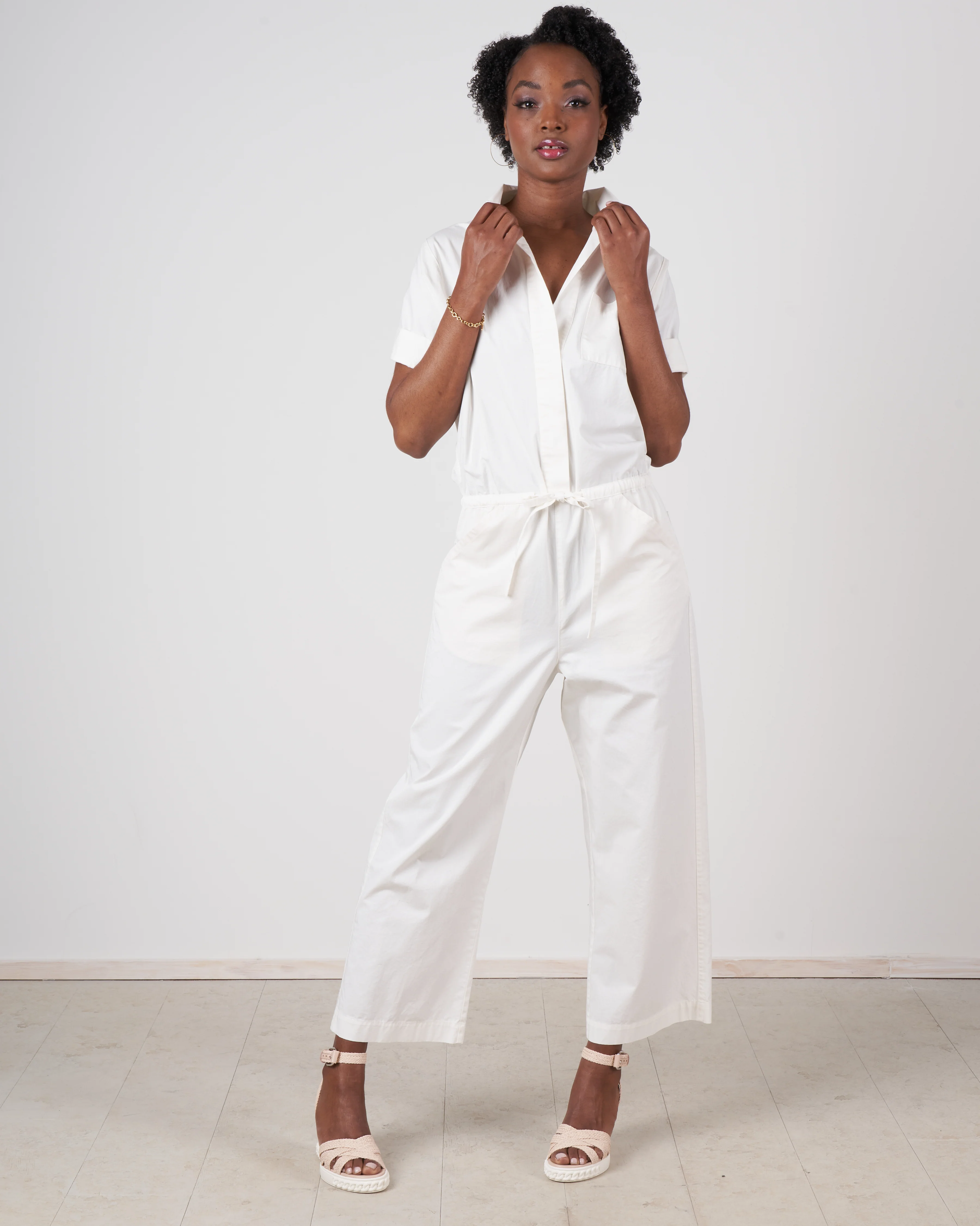 forever overall - ebra white