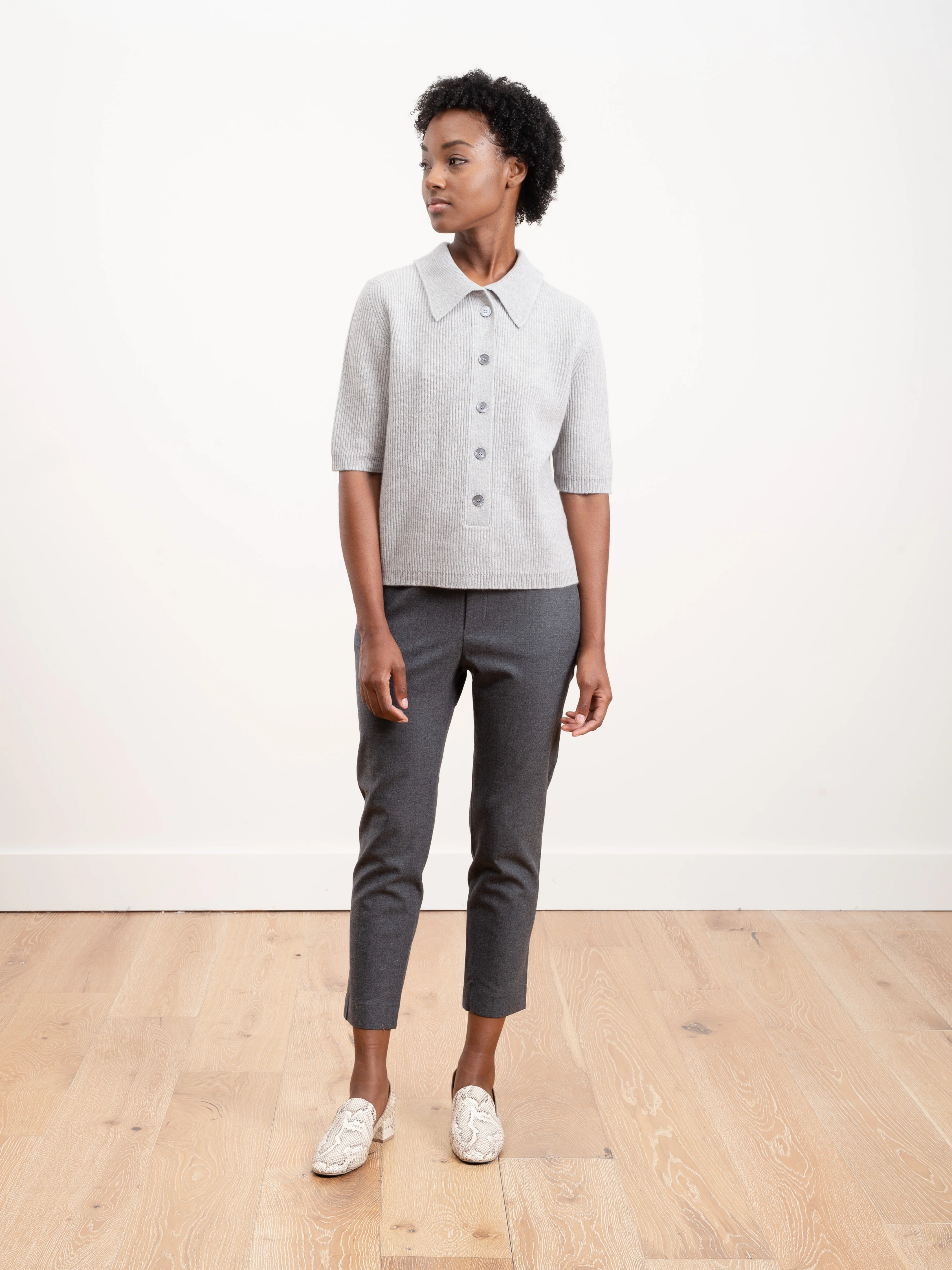 grey flannel pullup pant - Image 4