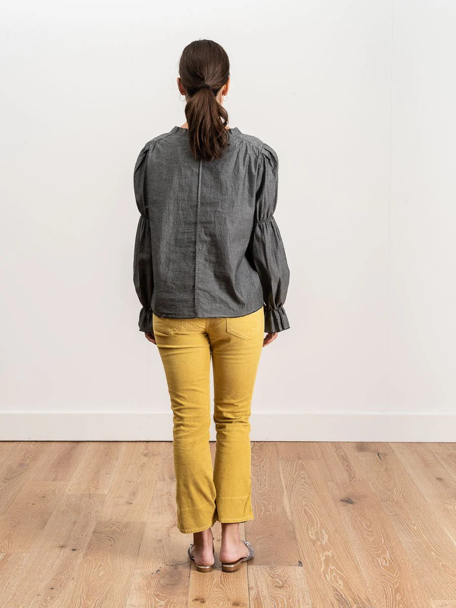 josie blouse - grey chambray - Image 3