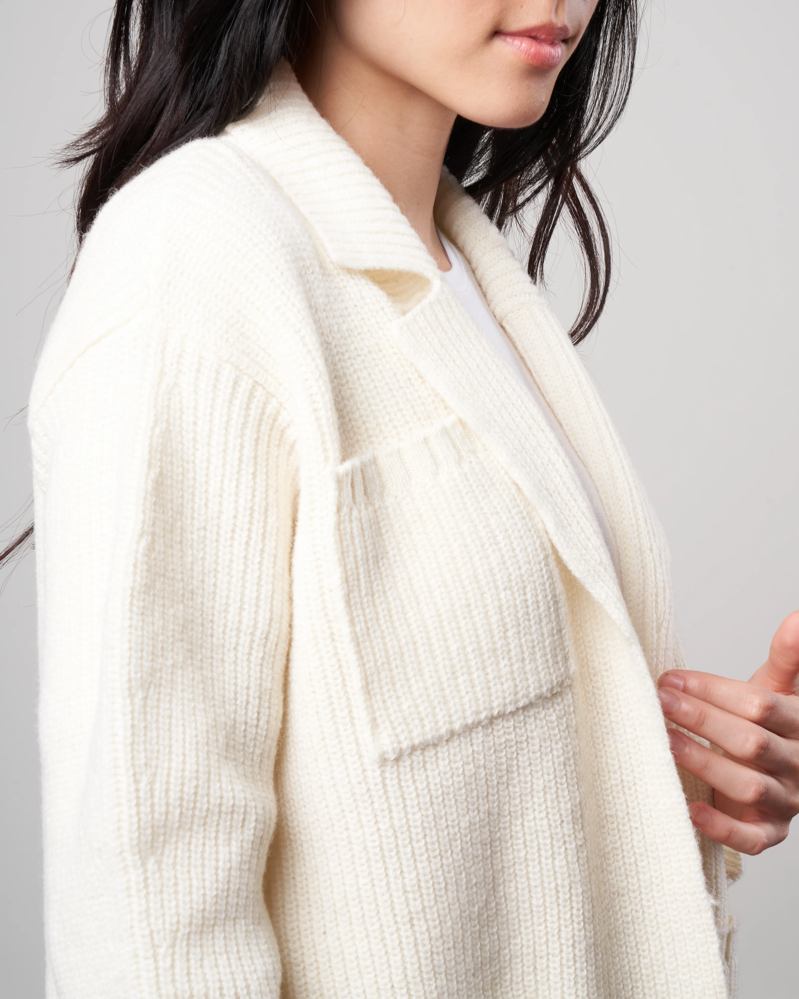 katie cardigan - winter white - Image 4