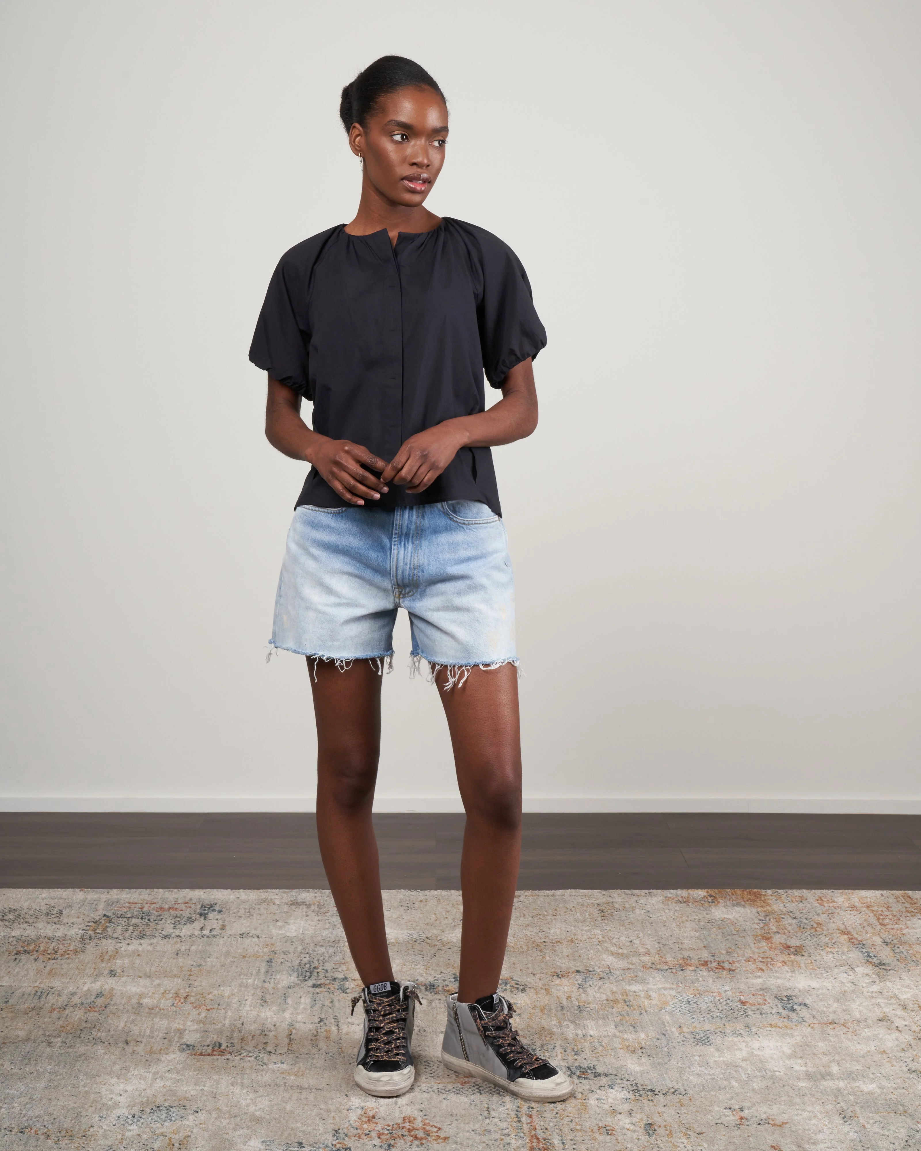 kenmare shirt - black mussola - Image 2