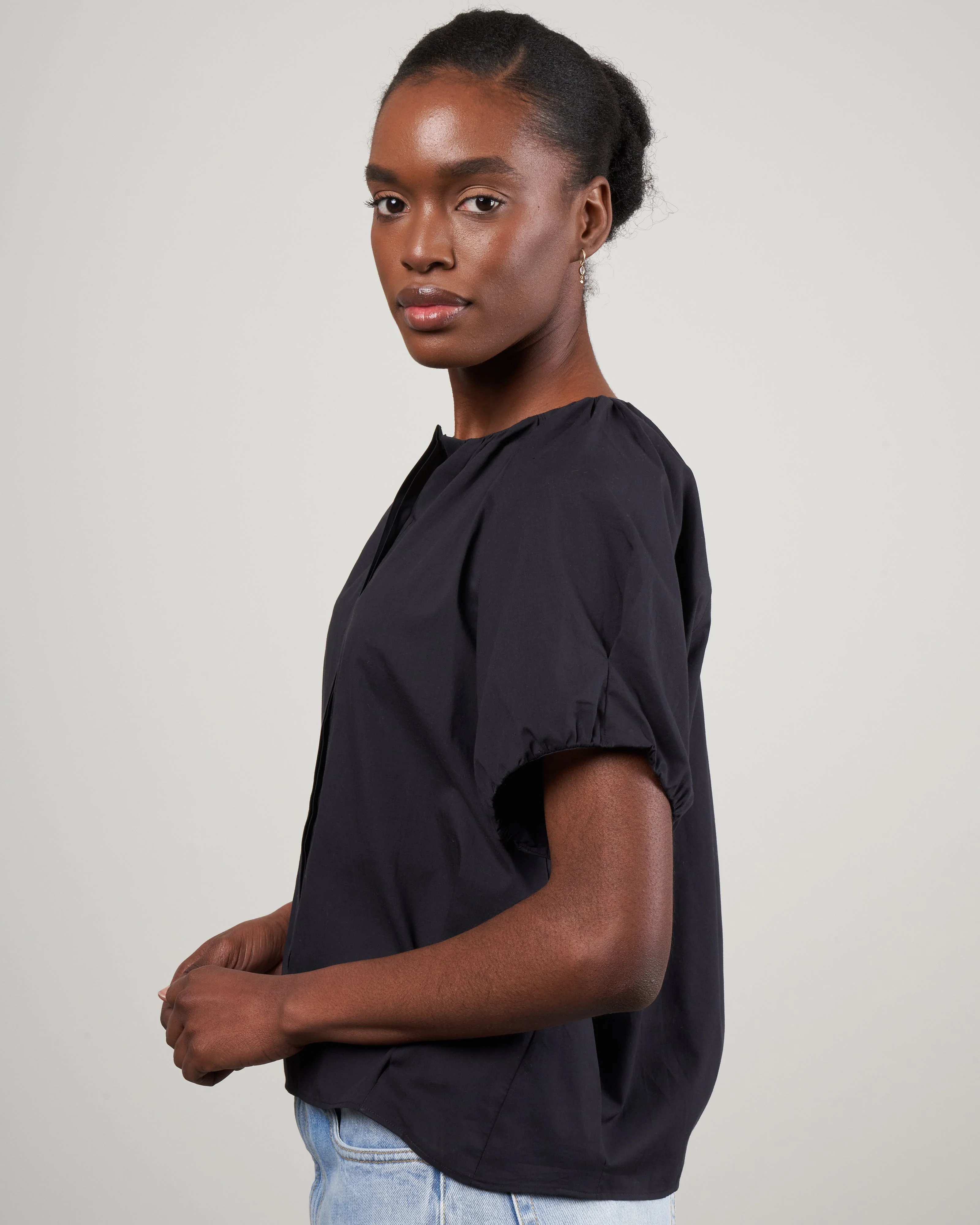 kenmare shirt - black mussola - Image 3