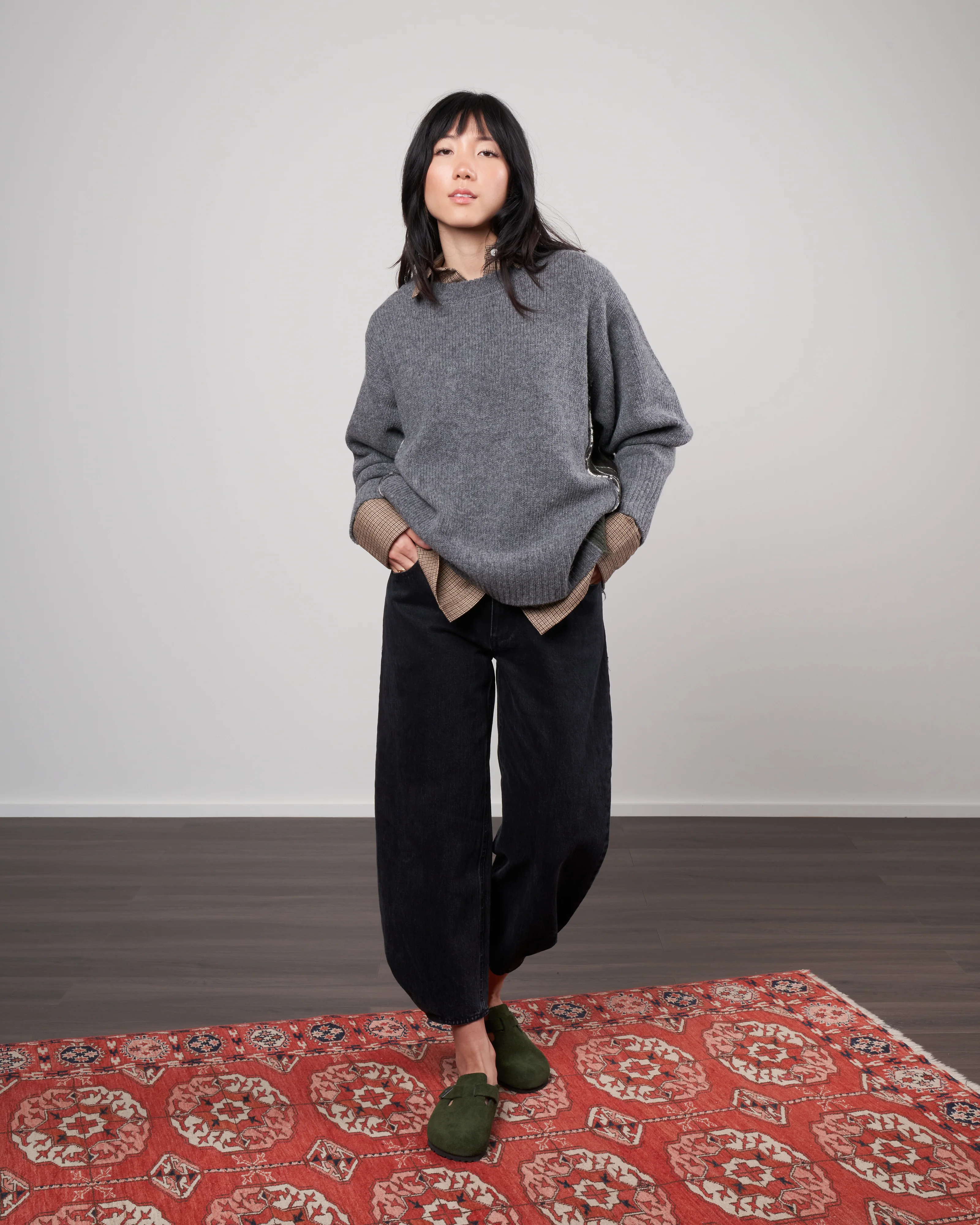 meaghan oversize sweater - flannel gray - Image 2