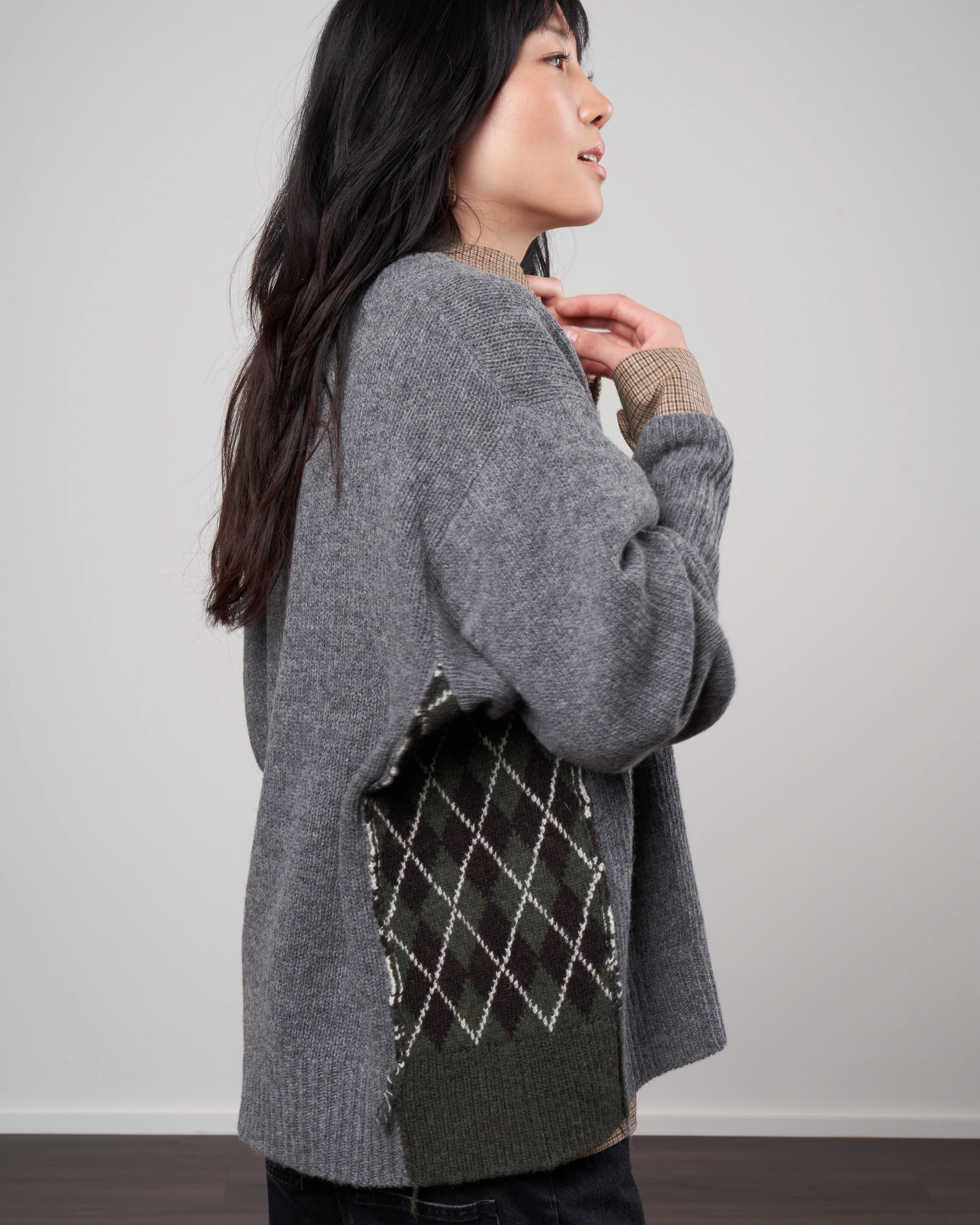 meaghan oversize sweater - flannel gray - Image 3