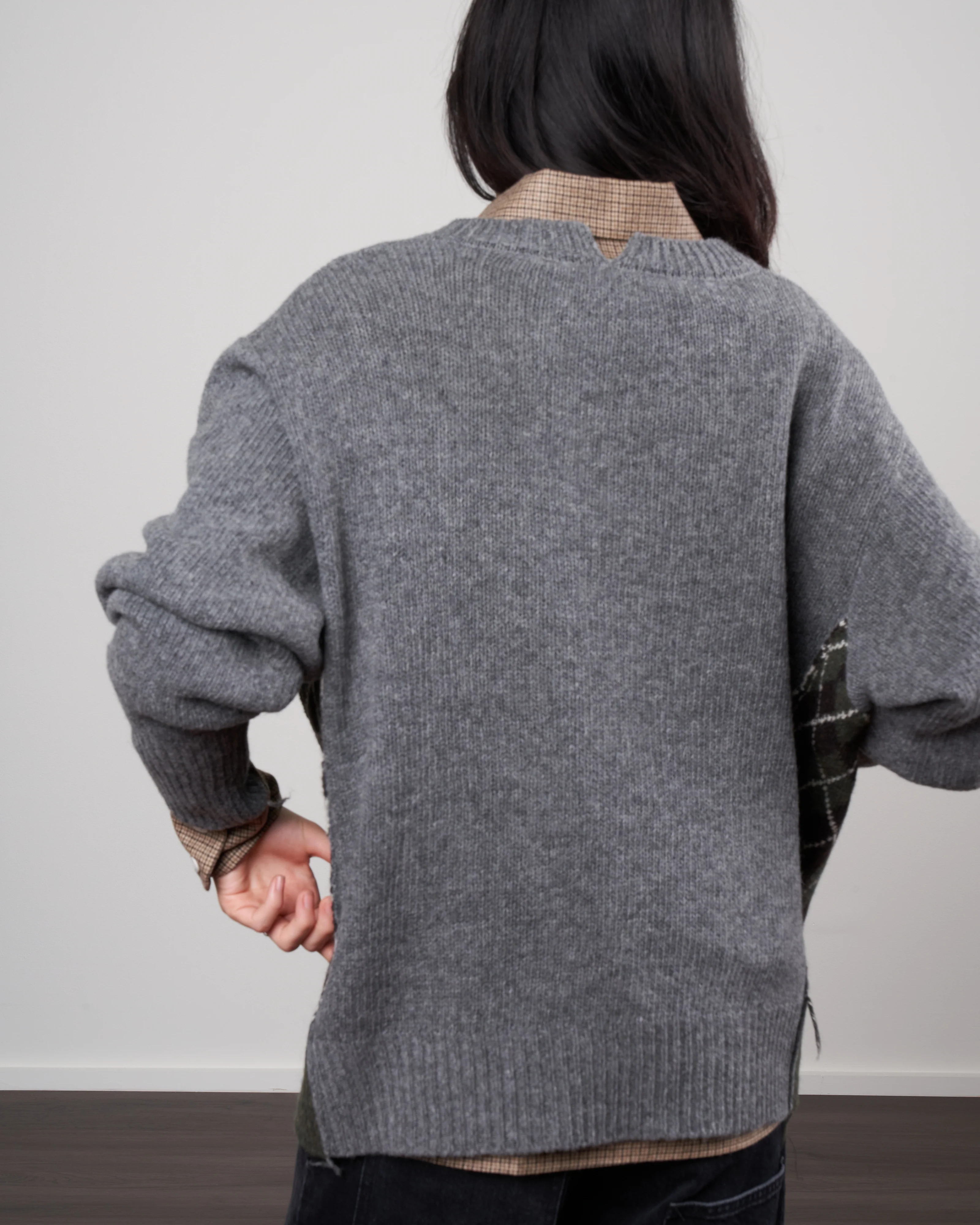 meaghan oversize sweater - flannel gray - Image 4