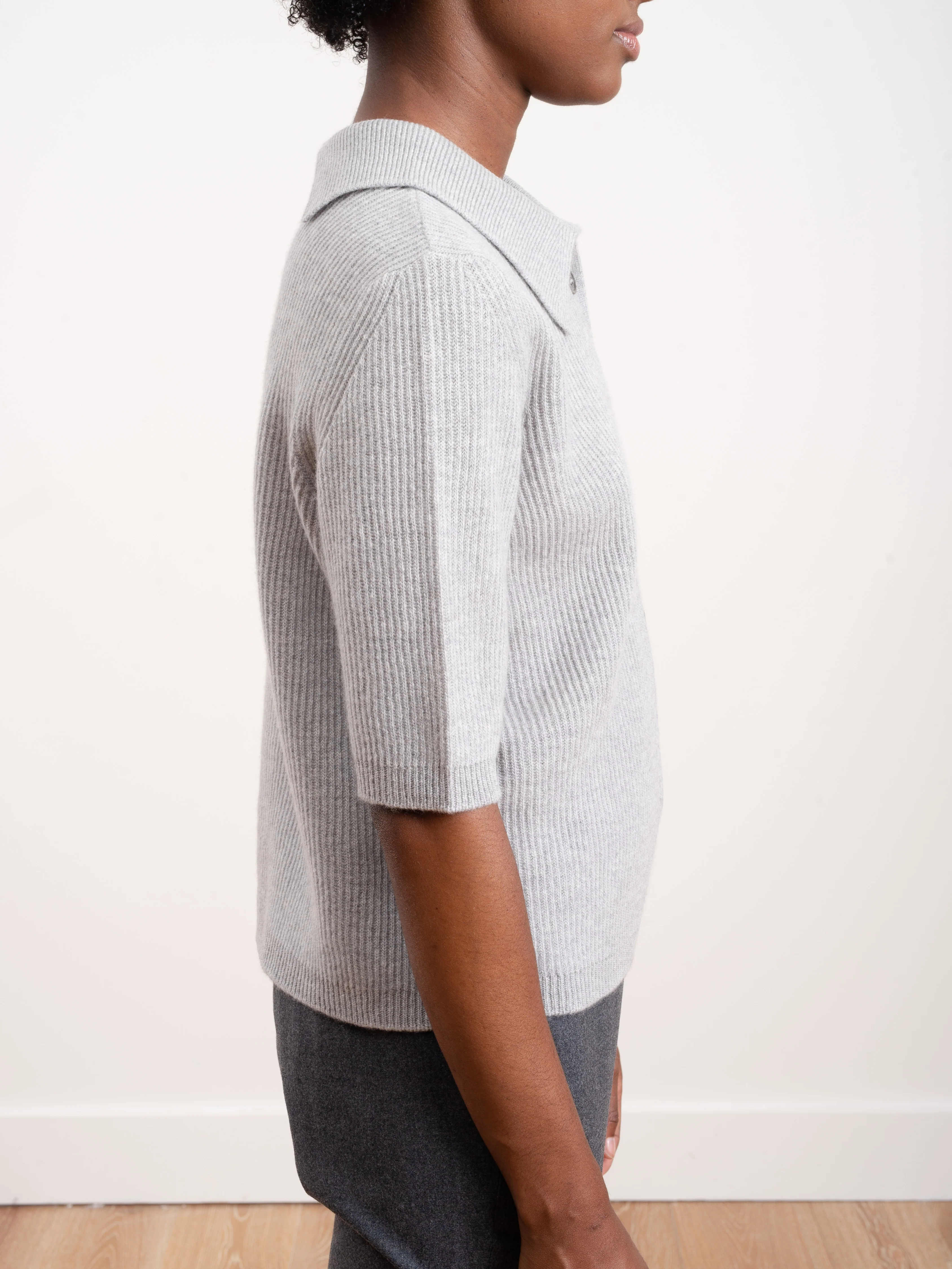 short sleeve polo sweater - Image 3