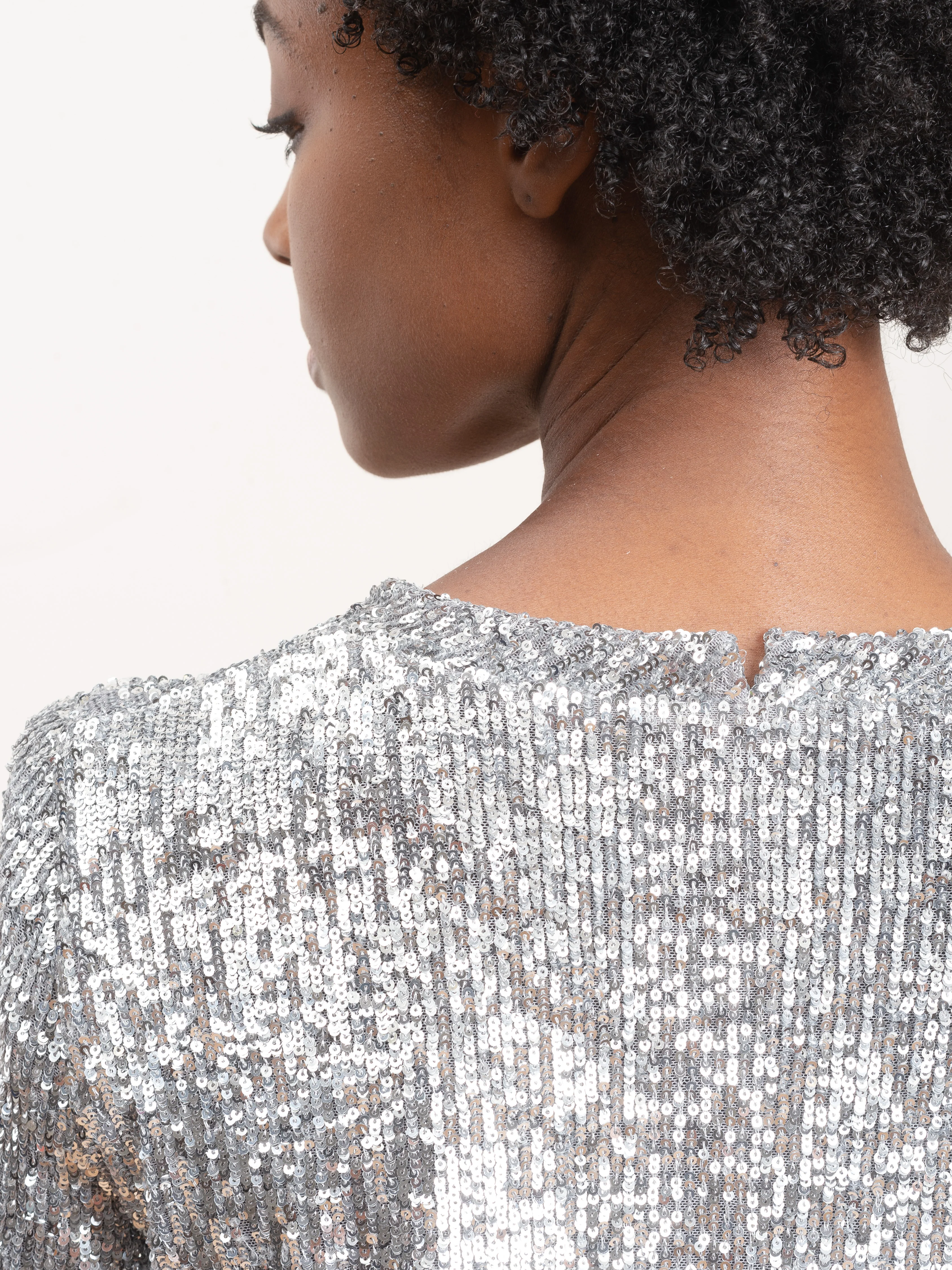 silver pailette tee shirt - Image 5