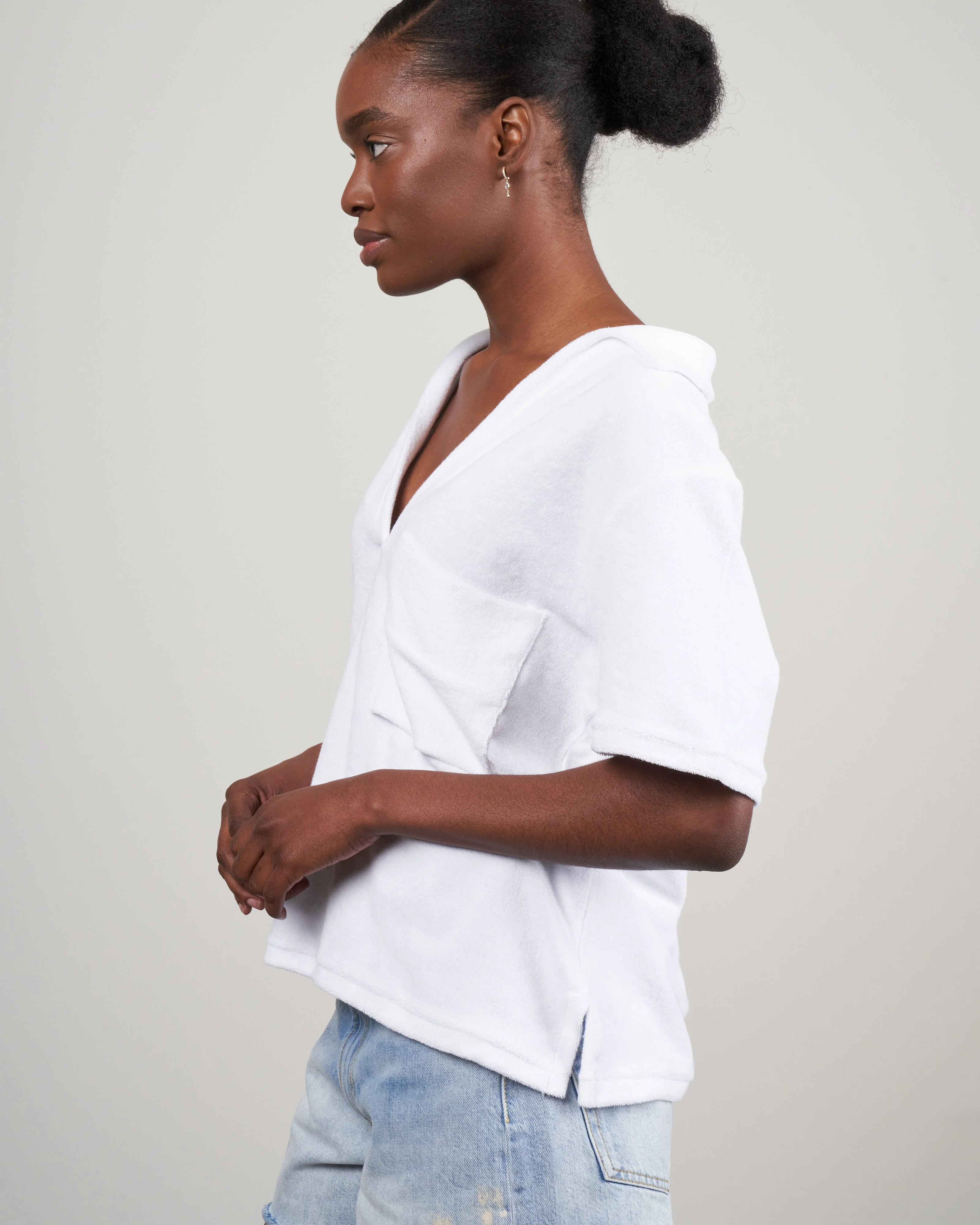toyko polo - white terry - Image 3