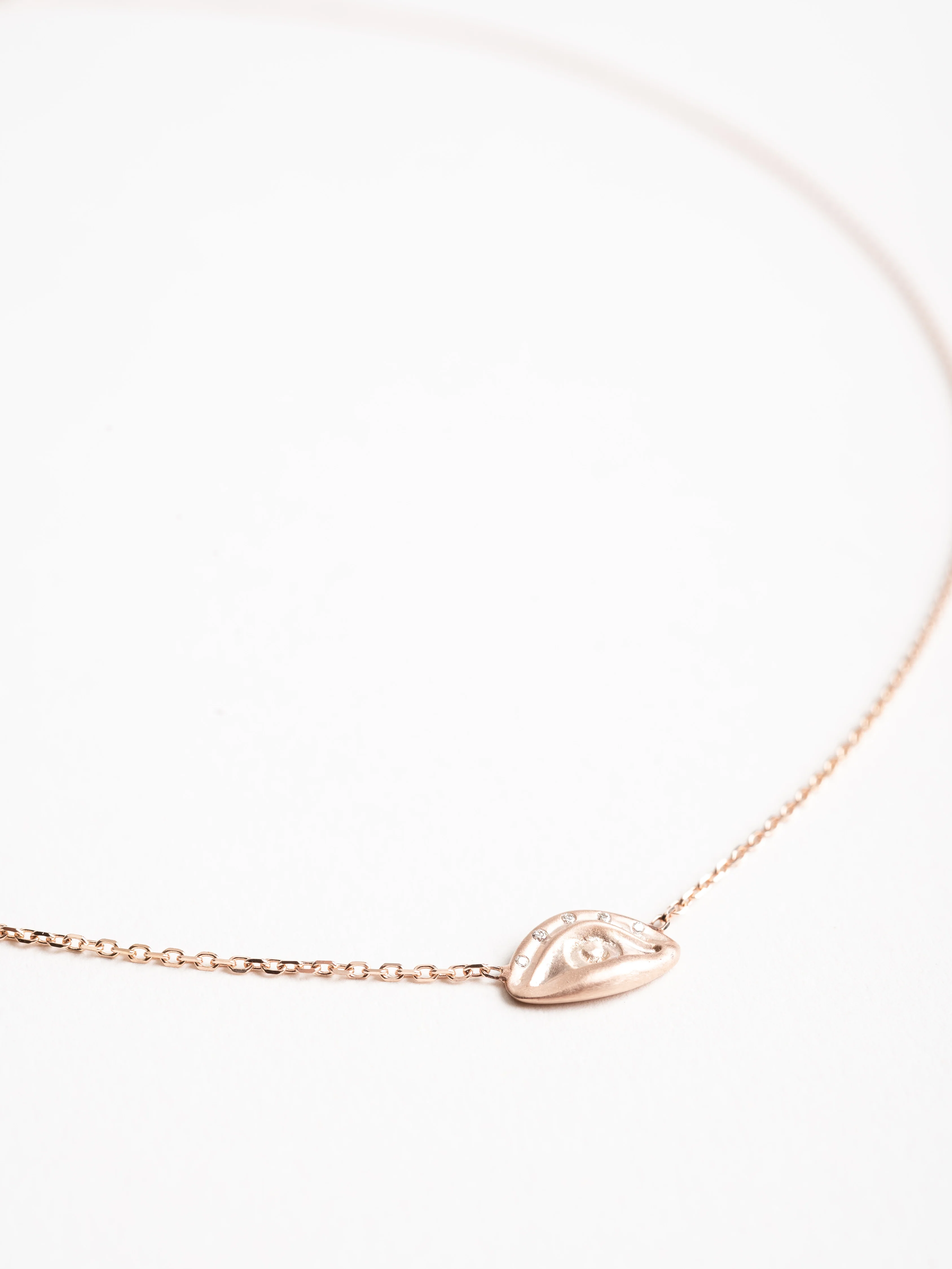 alicia's eye necklace - rose gold - Image 3