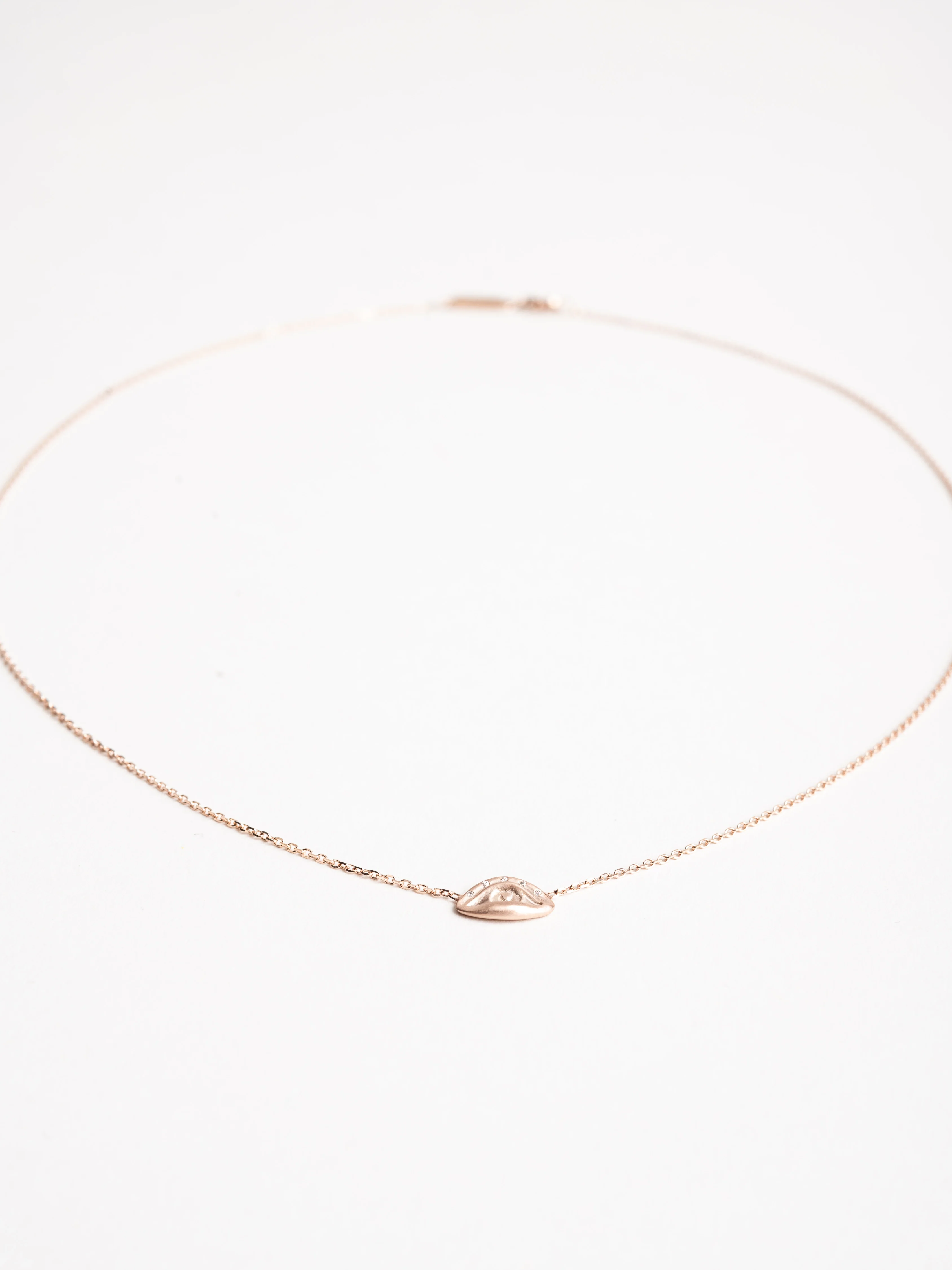 alicia's eye necklace - rose gold - Image 4