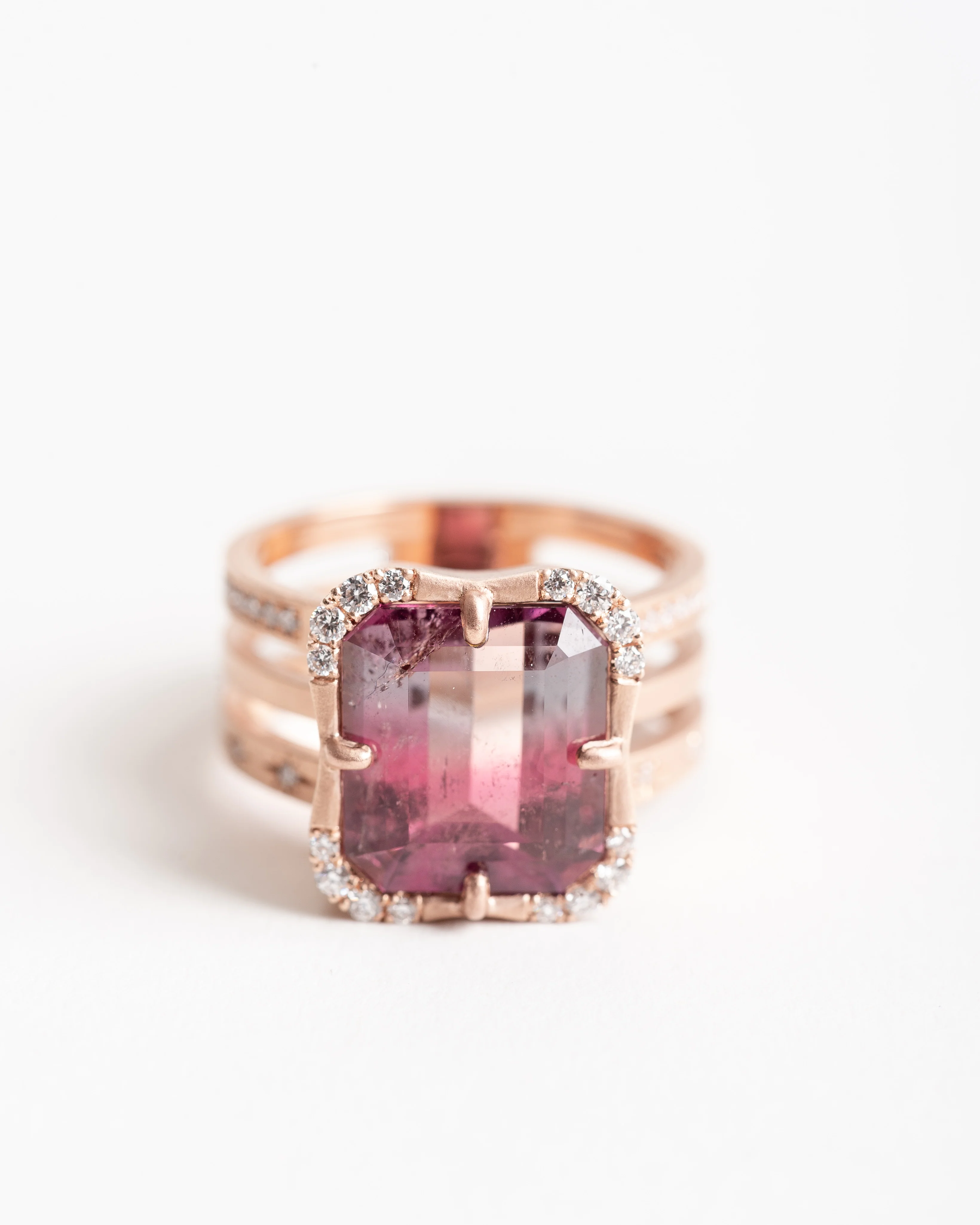 effigy ring - watermelon tourmaline - Image 2