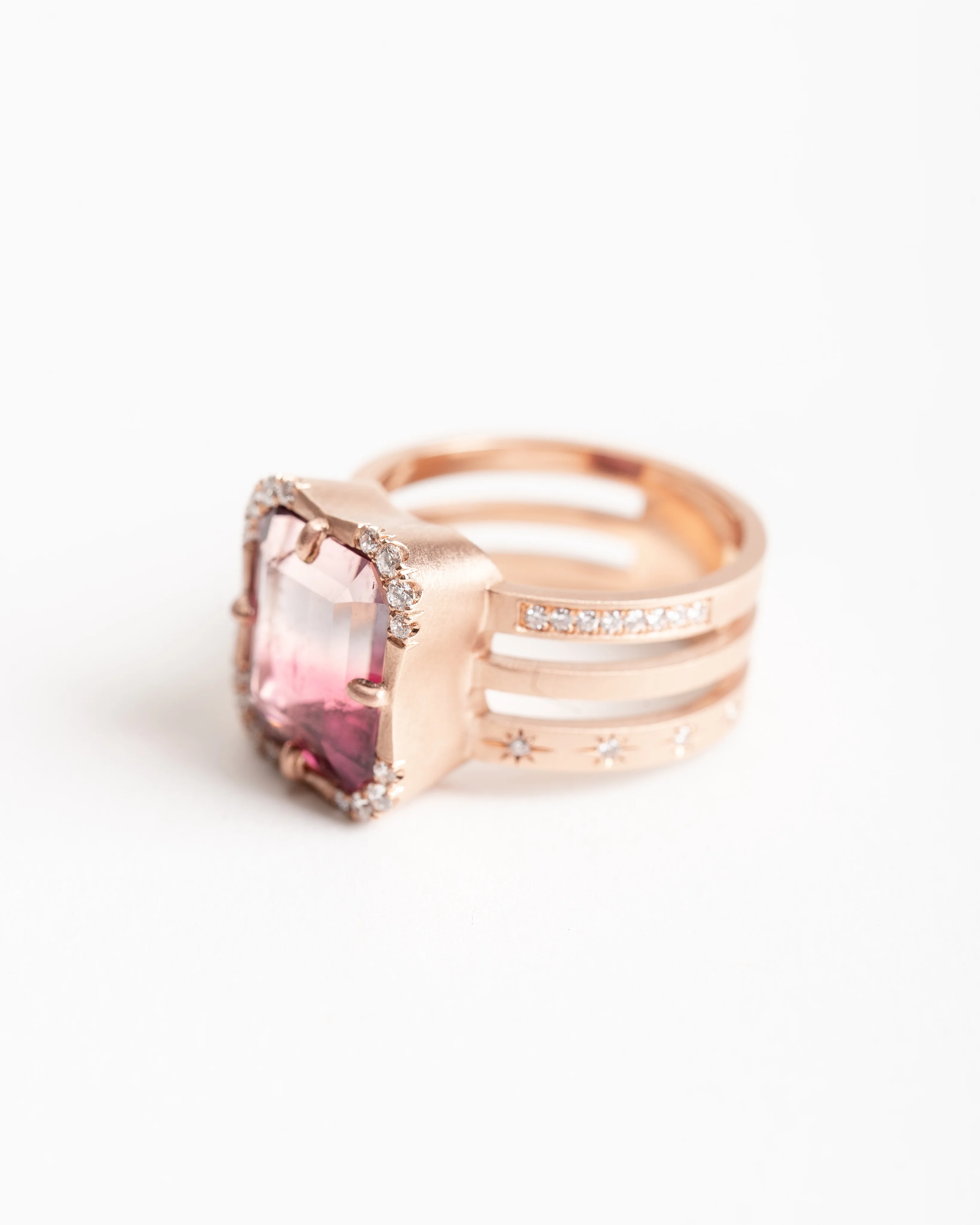 effigy ring - watermelon tourmaline - Image 4