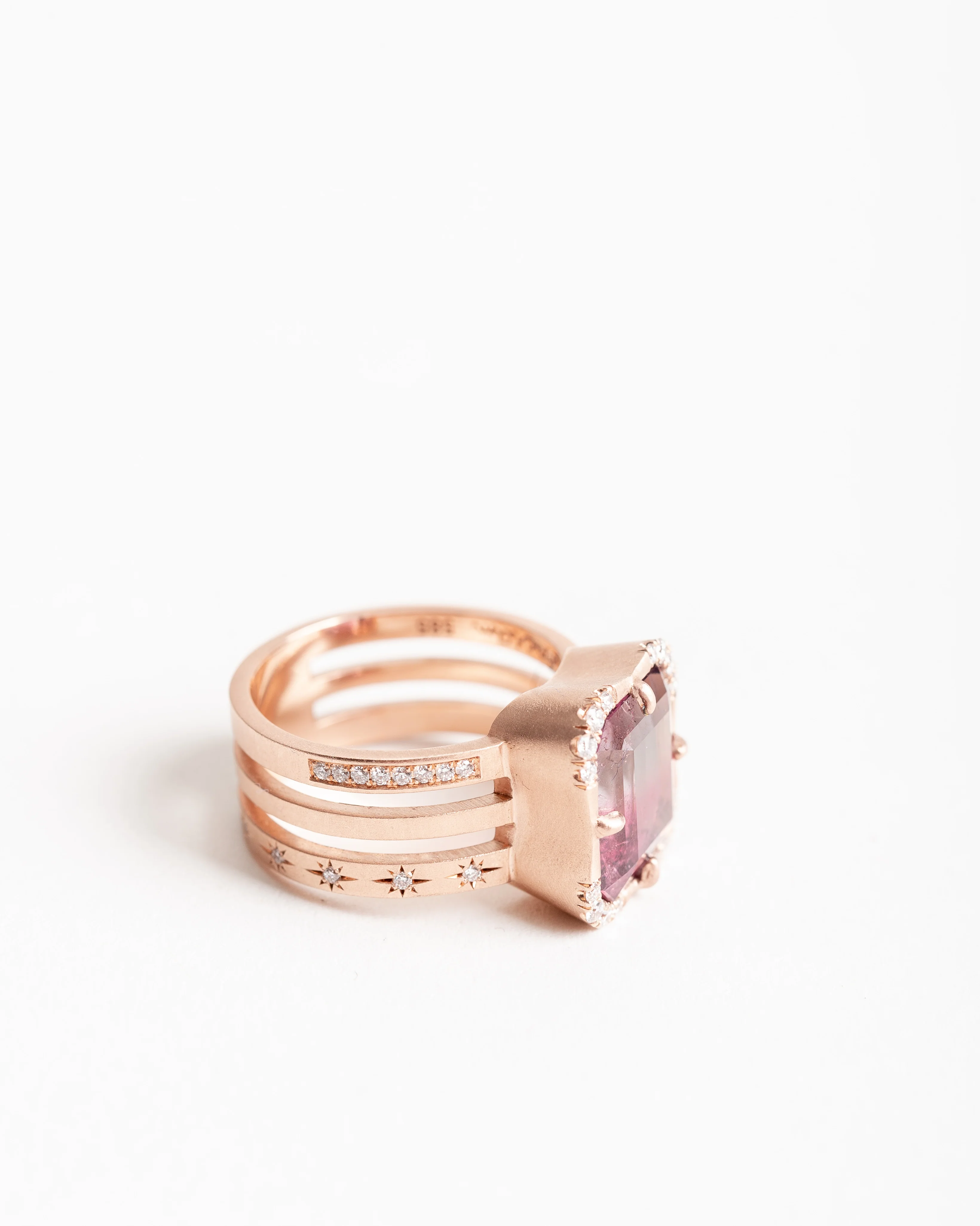 effigy ring - watermelon tourmaline - Image 5