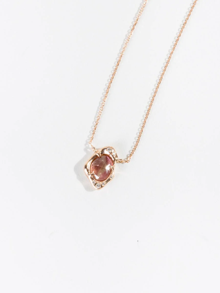 tourmaline silver necklace - Image 3