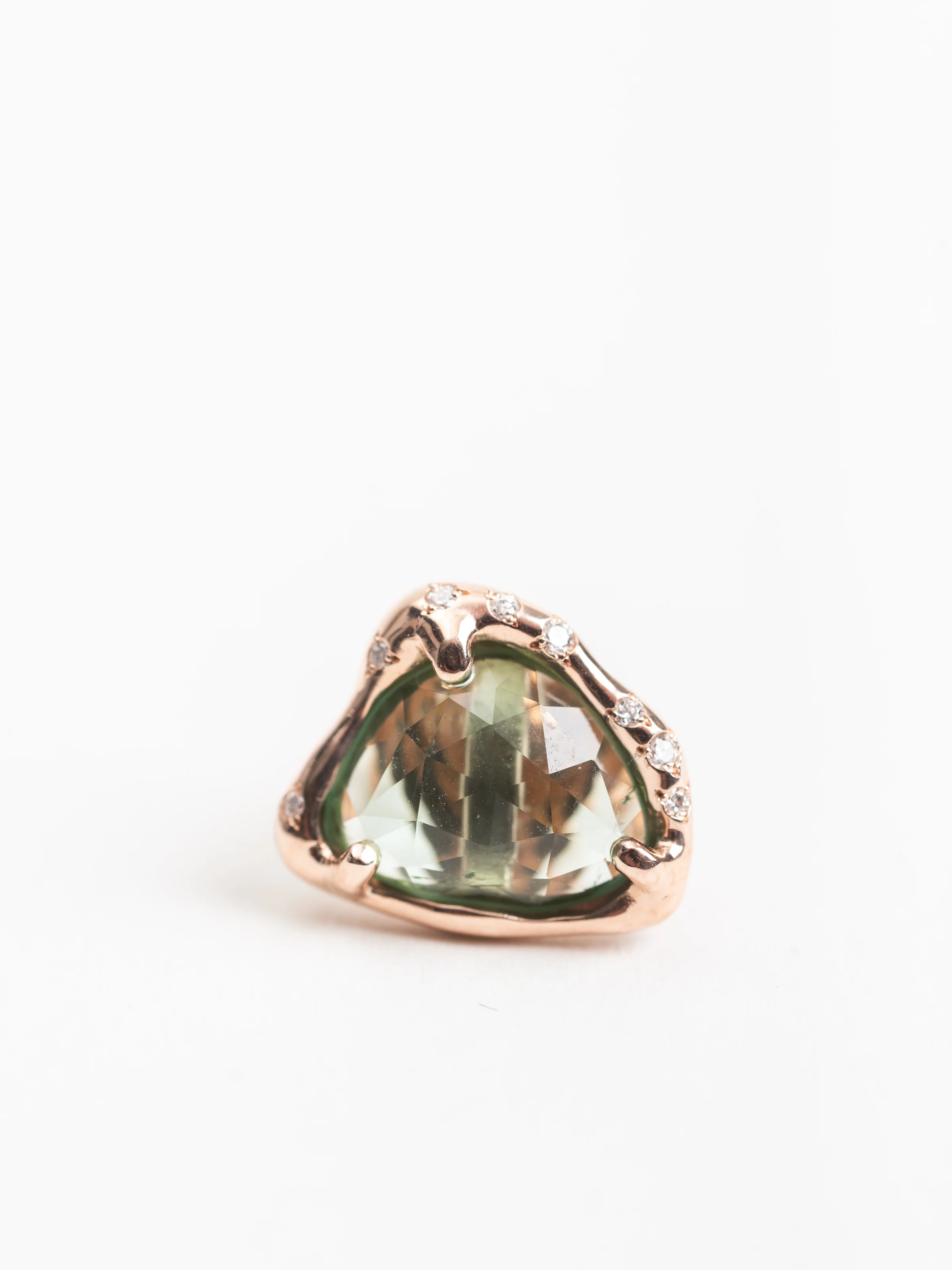 tourmaline slice earrings - Image 2