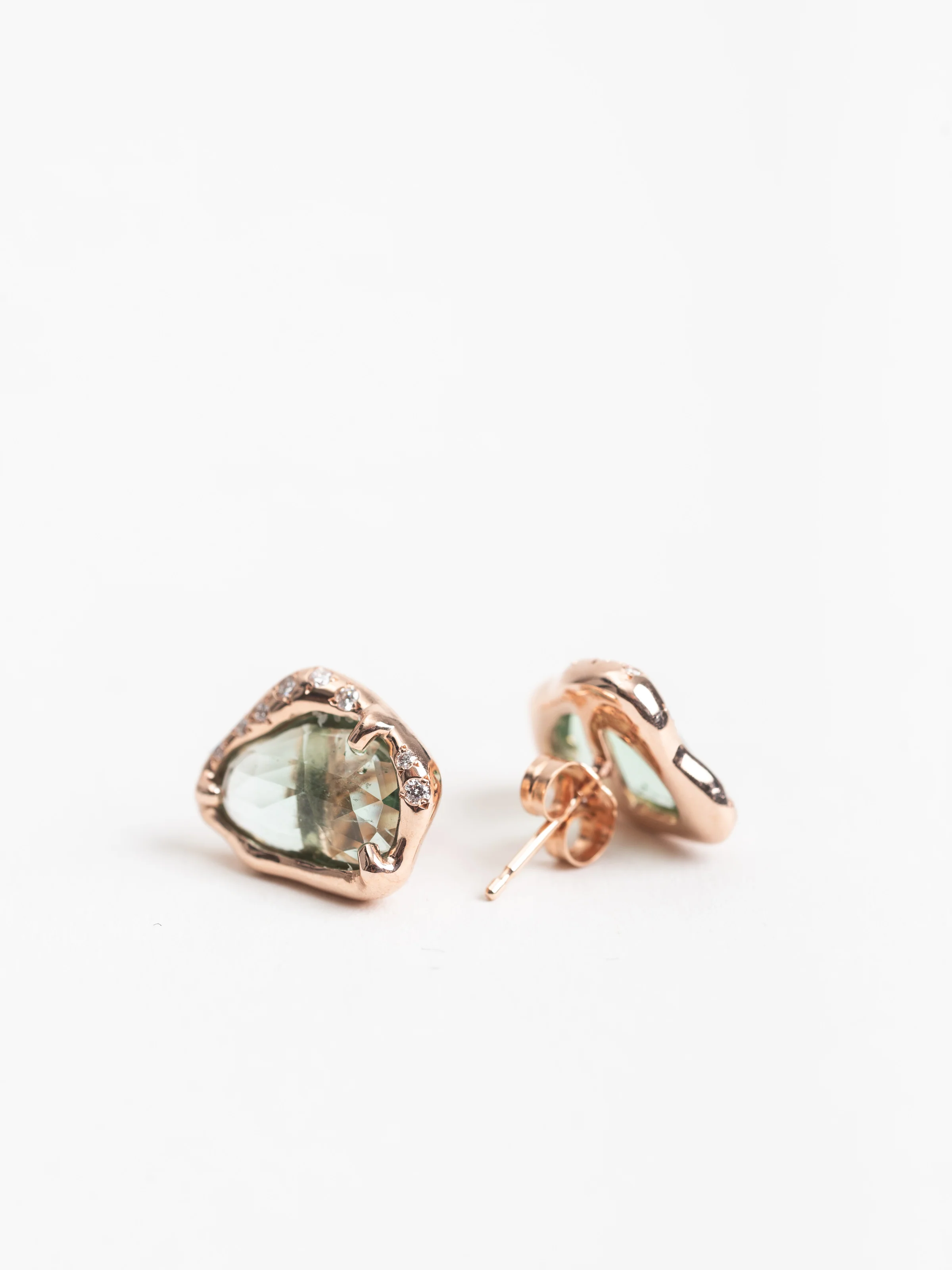 tourmaline slice earrings - Image 3