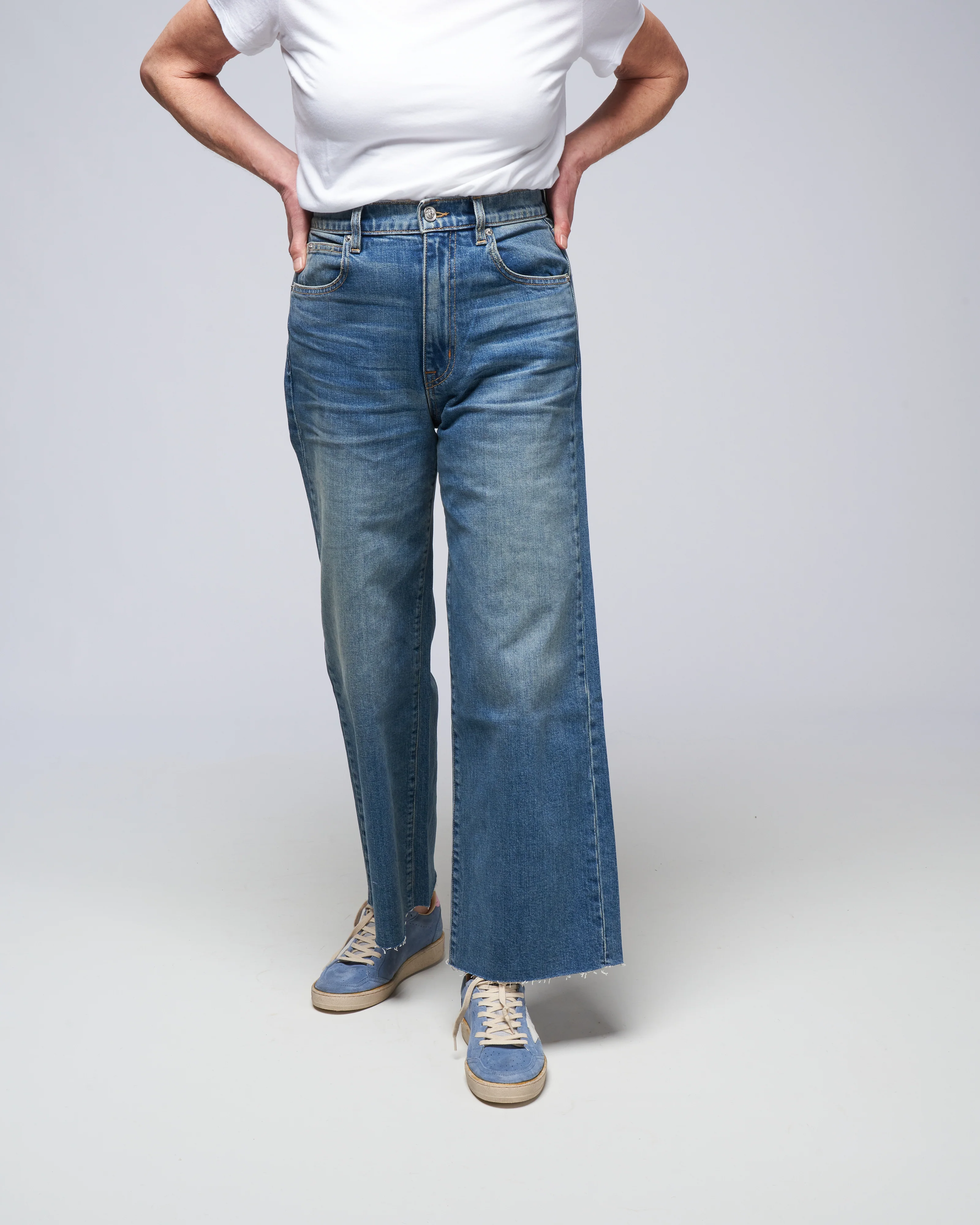 grace crop jean - blue bird - Image 2